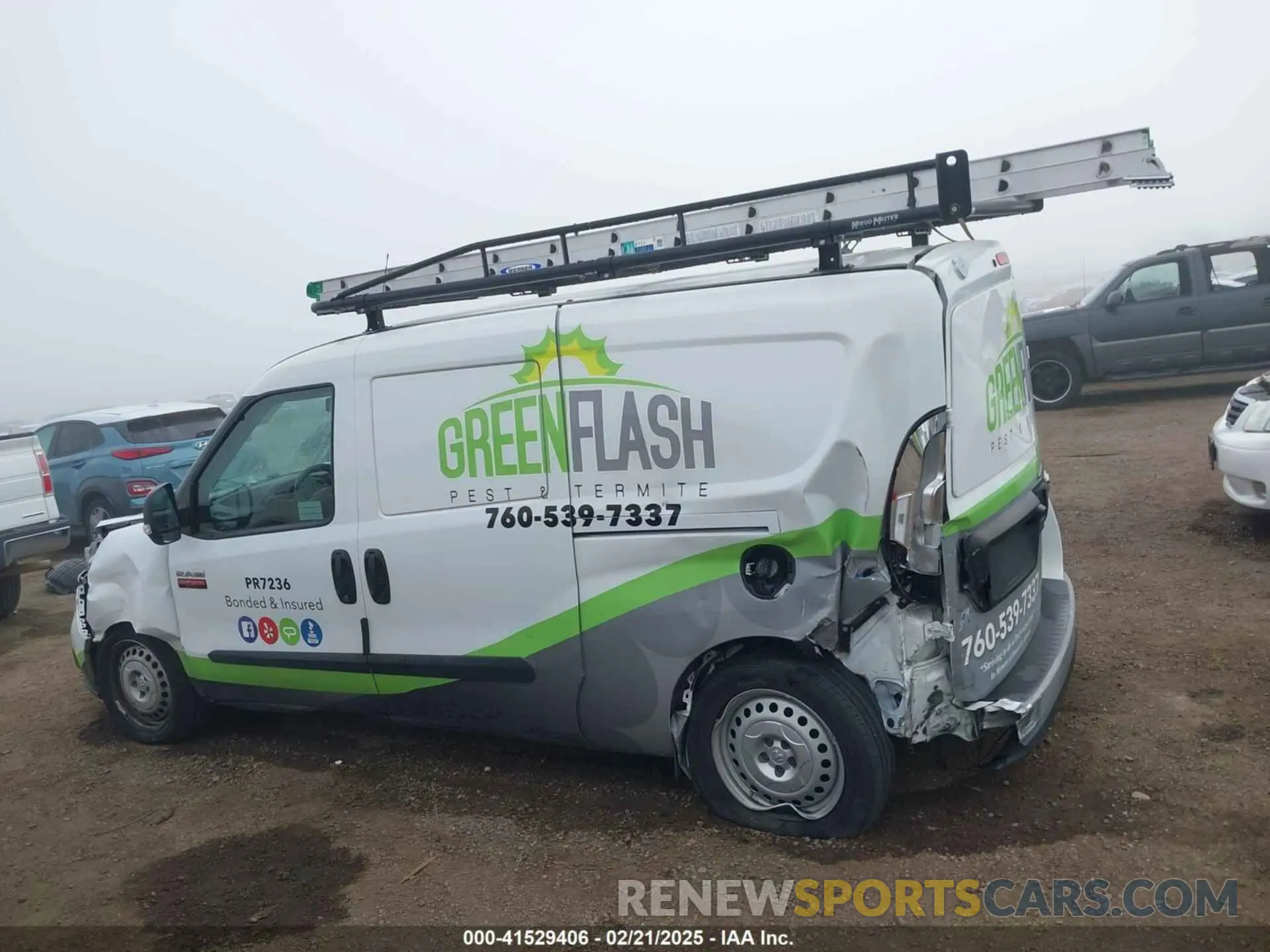 14 Photograph of a damaged car ZFB636VP6N6W03133 RAM PROMASTER CITY 2022