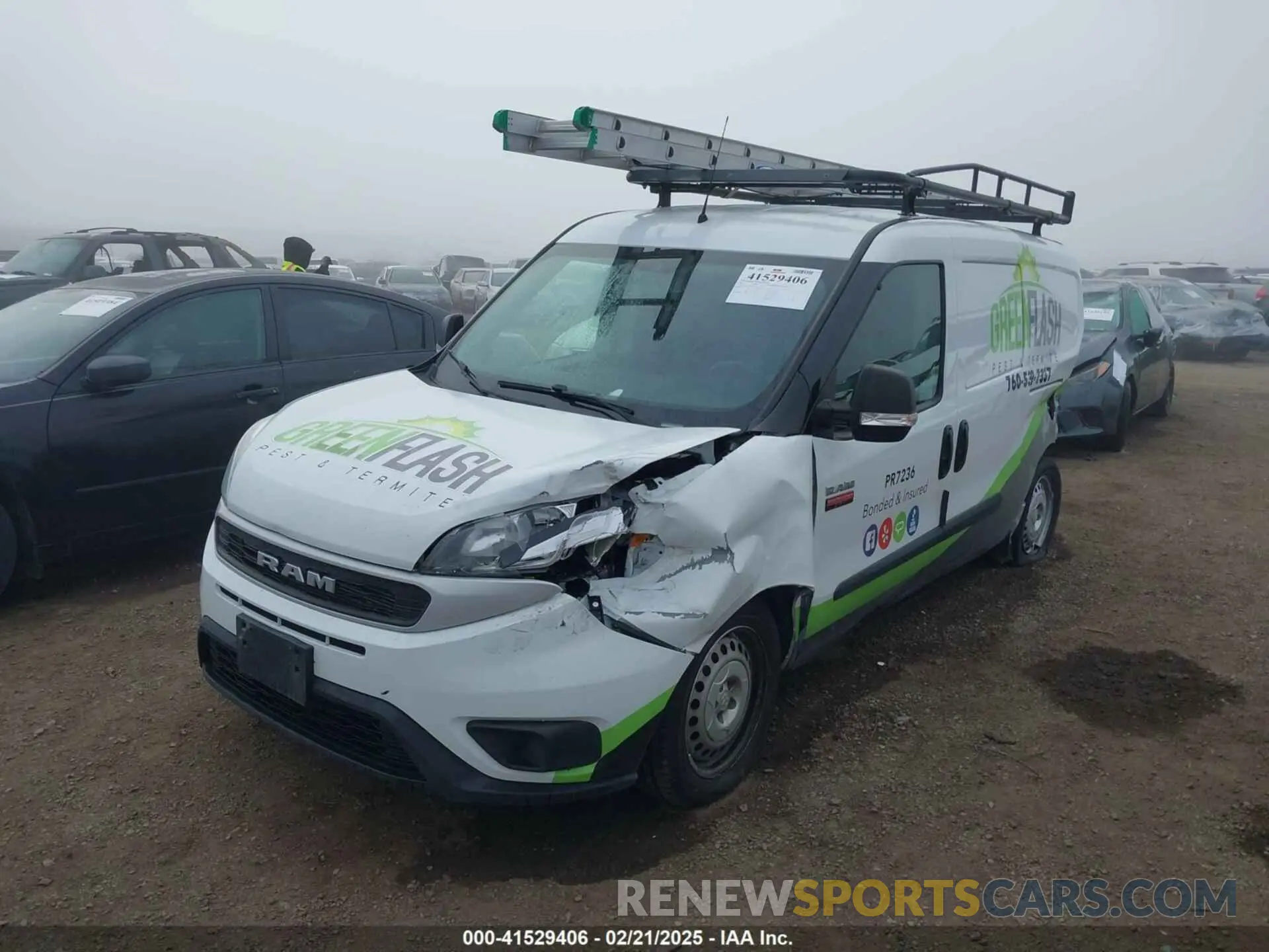 2 Photograph of a damaged car ZFB636VP6N6W03133 RAM PROMASTER CITY 2022