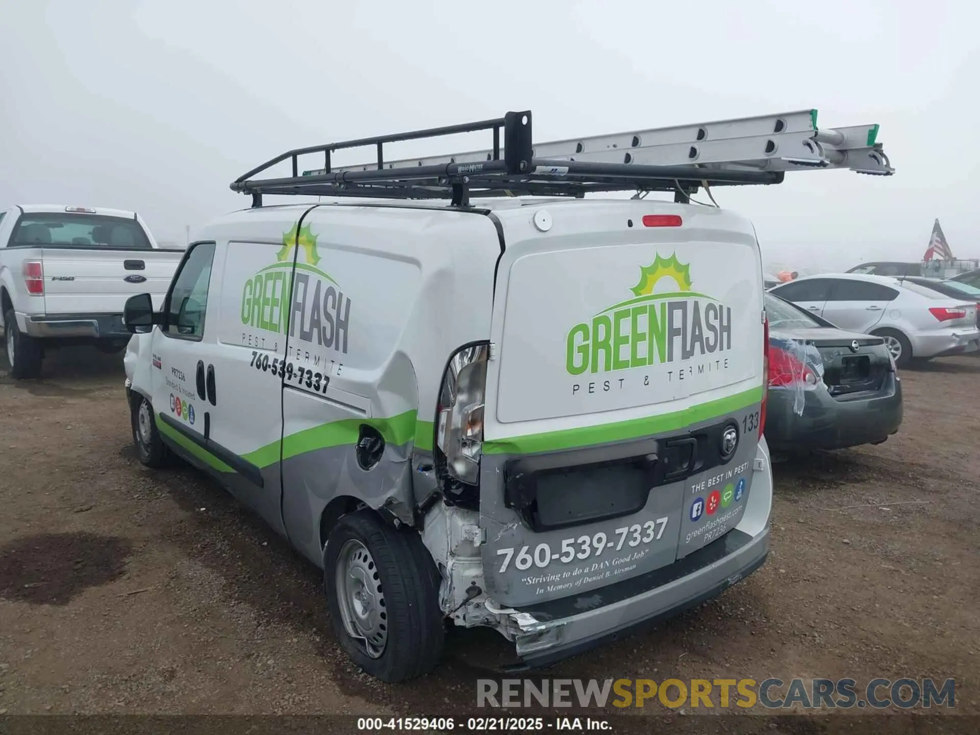 3 Photograph of a damaged car ZFB636VP6N6W03133 RAM PROMASTER CITY 2022