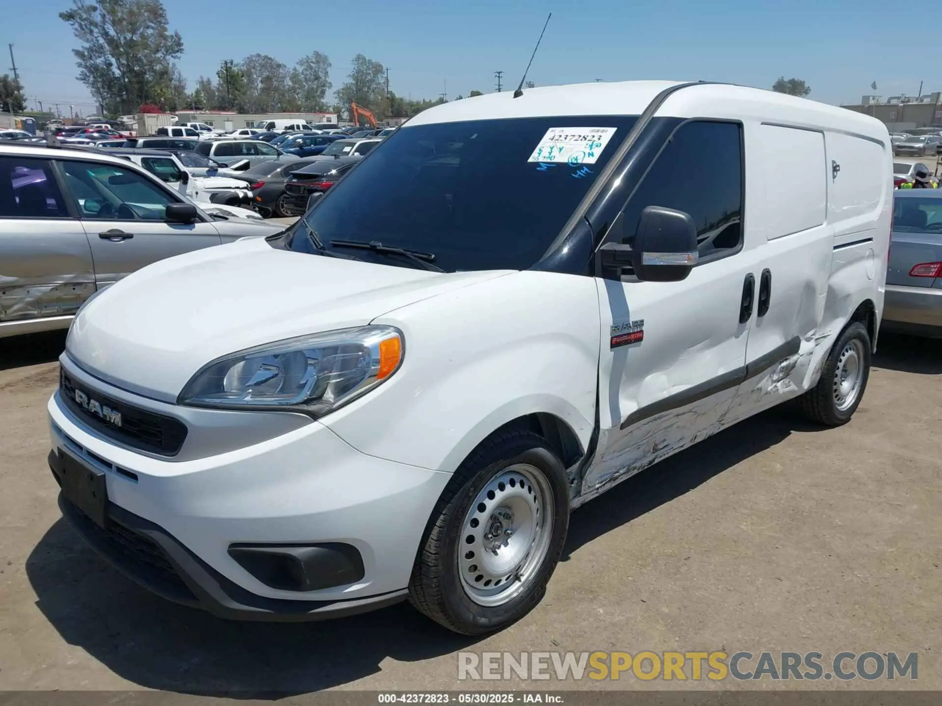 2 Photograph of a damaged car ZFB636VP8N6V98193 RAM PROMASTER CITY 2022