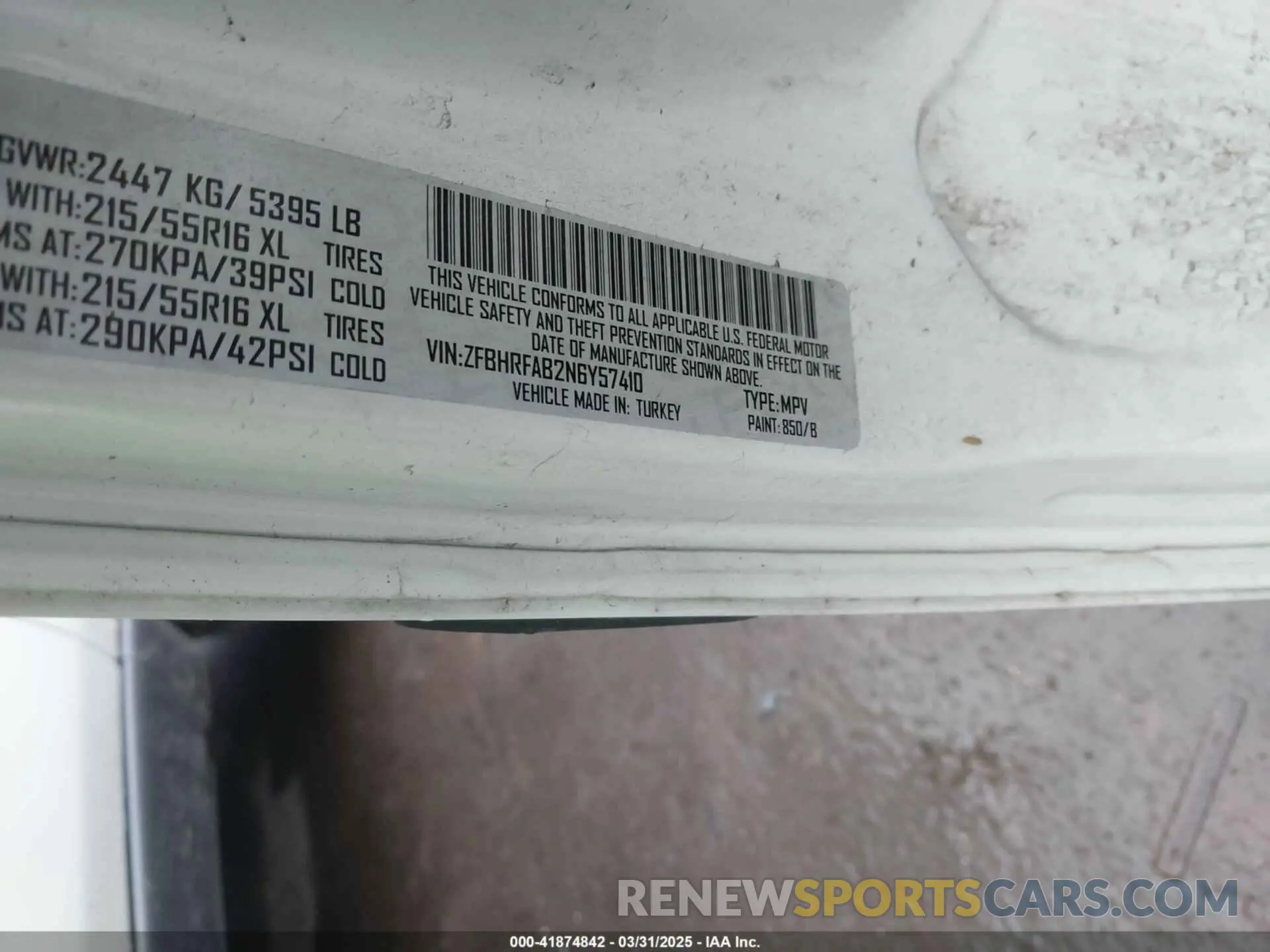 9 Photograph of a damaged car ZFBHRFAB2N6Y57410 RAM PROMASTER CITY 2022