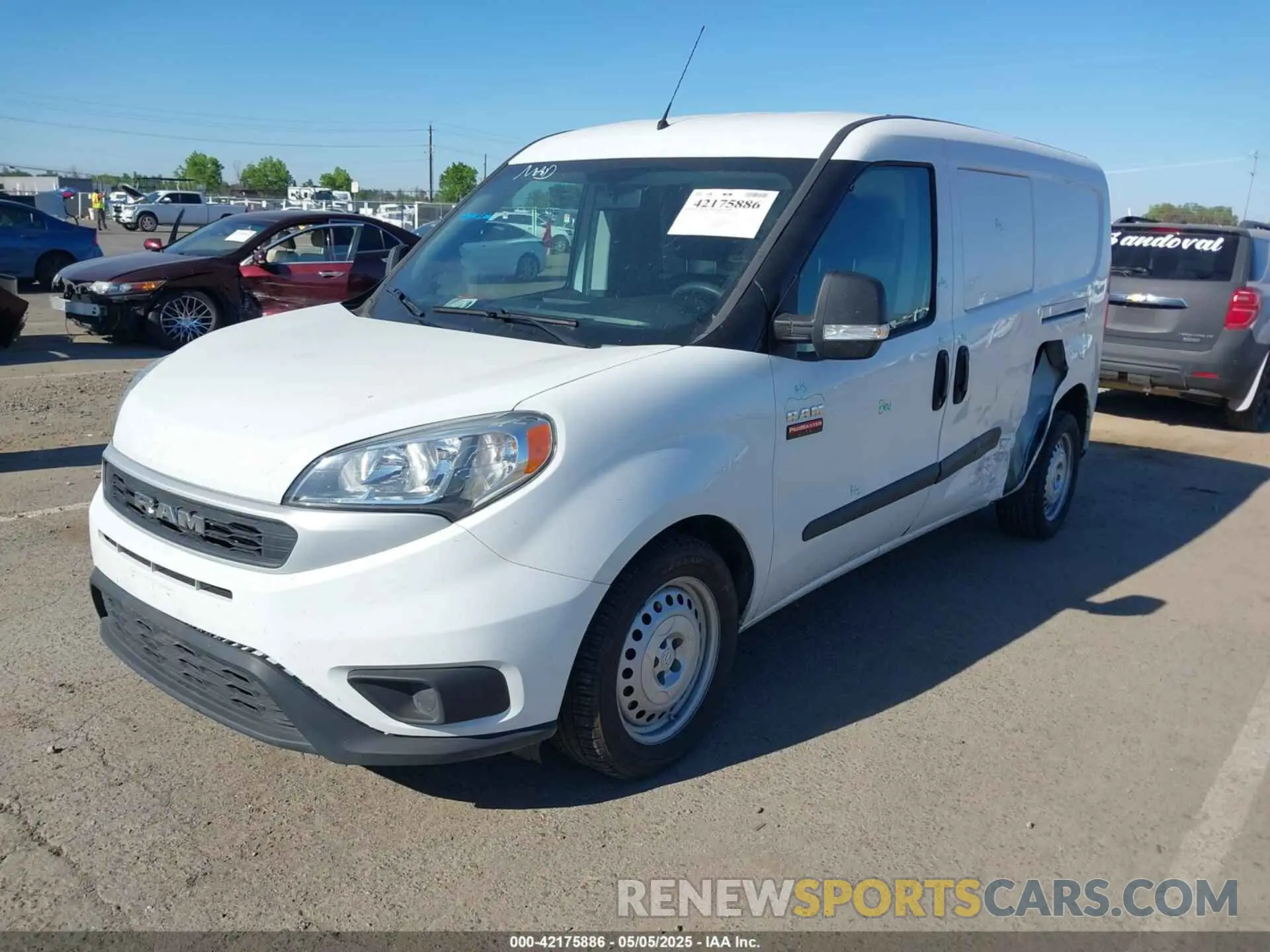2 Photograph of a damaged car ZFBHRFAB3N6W35491 RAM PROMASTER CITY 2022