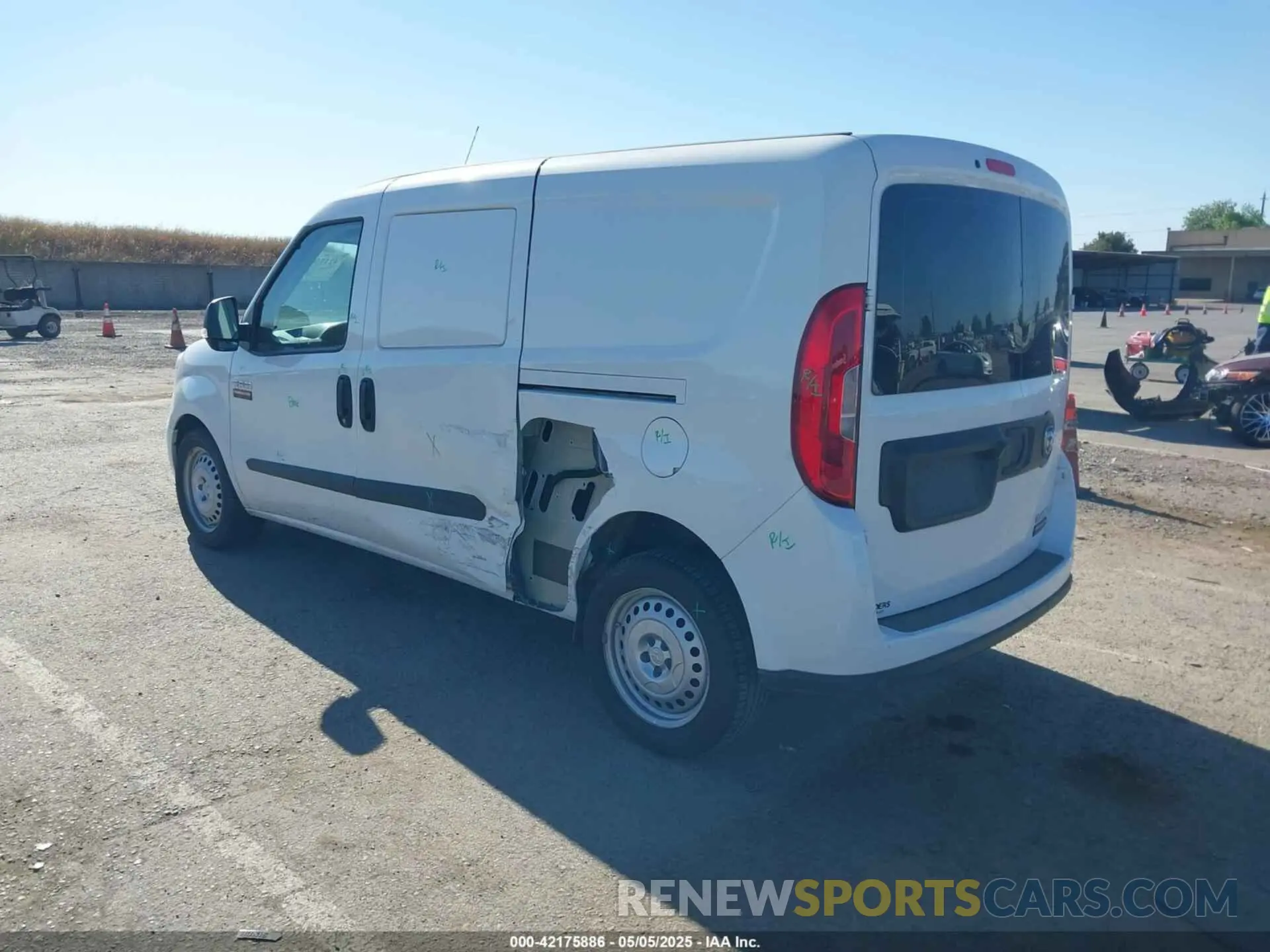 3 Photograph of a damaged car ZFBHRFAB3N6W35491 RAM PROMASTER CITY 2022