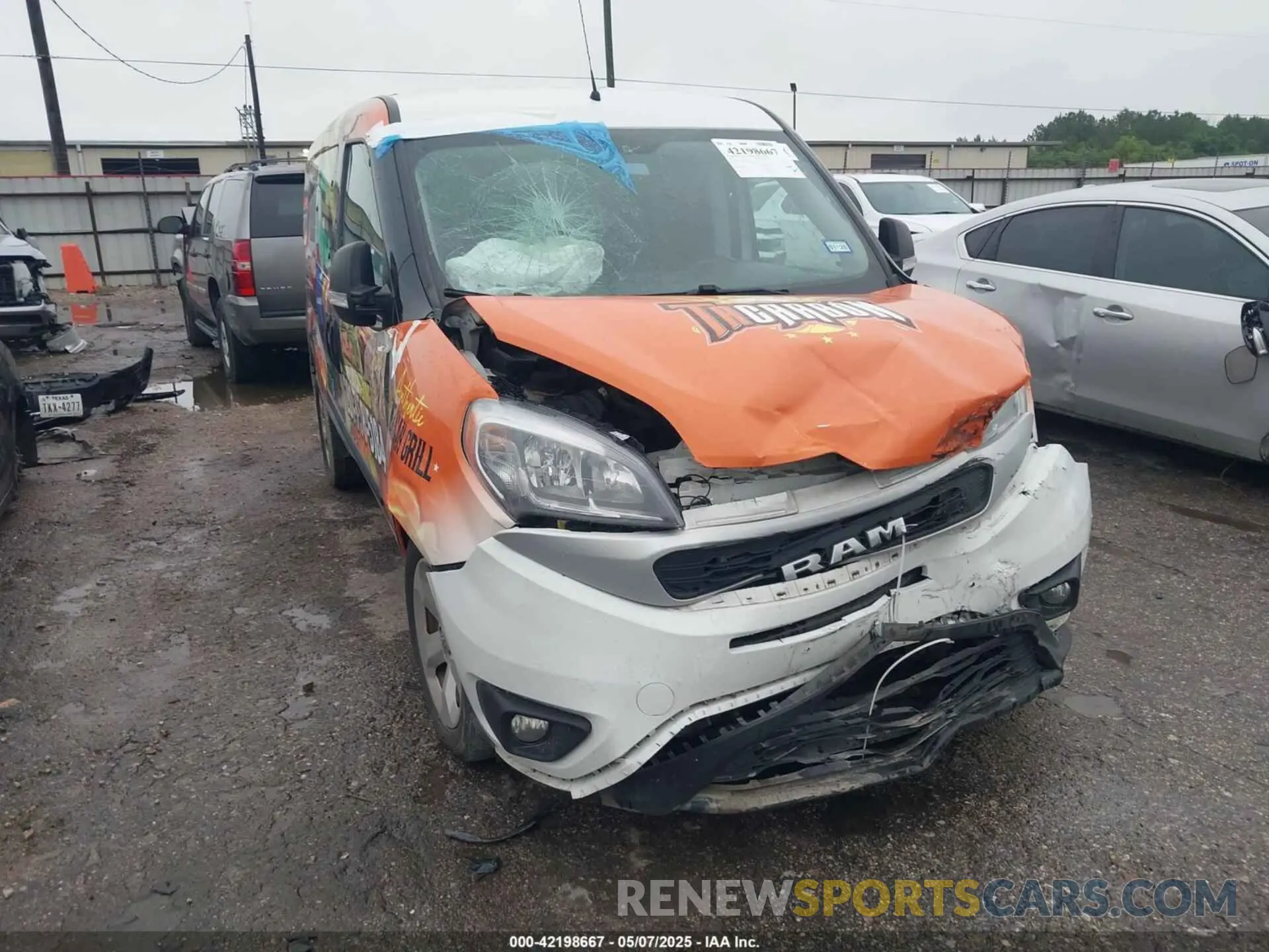 1 Photograph of a damaged car ZFBHRFAB5N6W65379 RAM PROMASTER CITY 2022