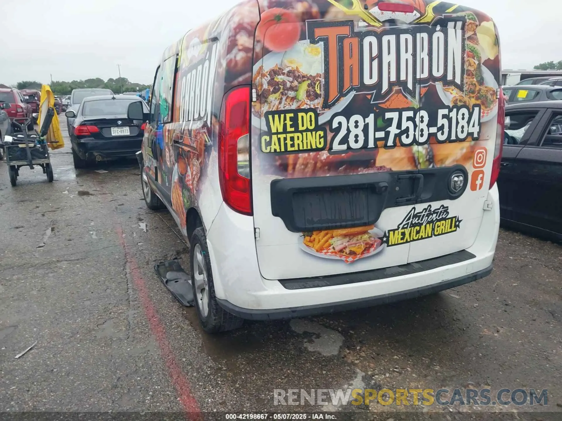 3 Photograph of a damaged car ZFBHRFAB5N6W65379 RAM PROMASTER CITY 2022