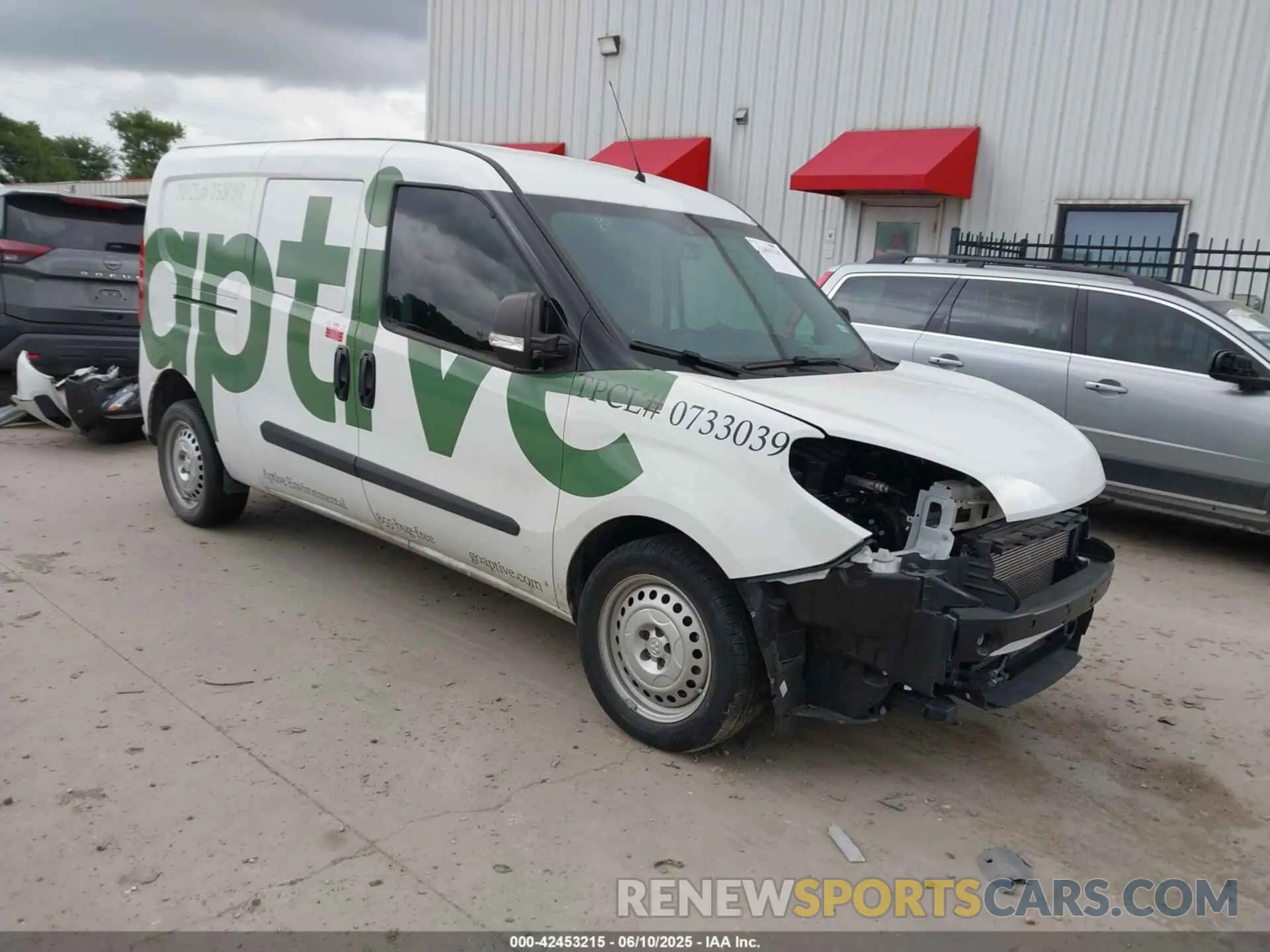 1 Photograph of a damaged car ZFBHRFAB5N6Y50113 RAM PROMASTER CITY 2022