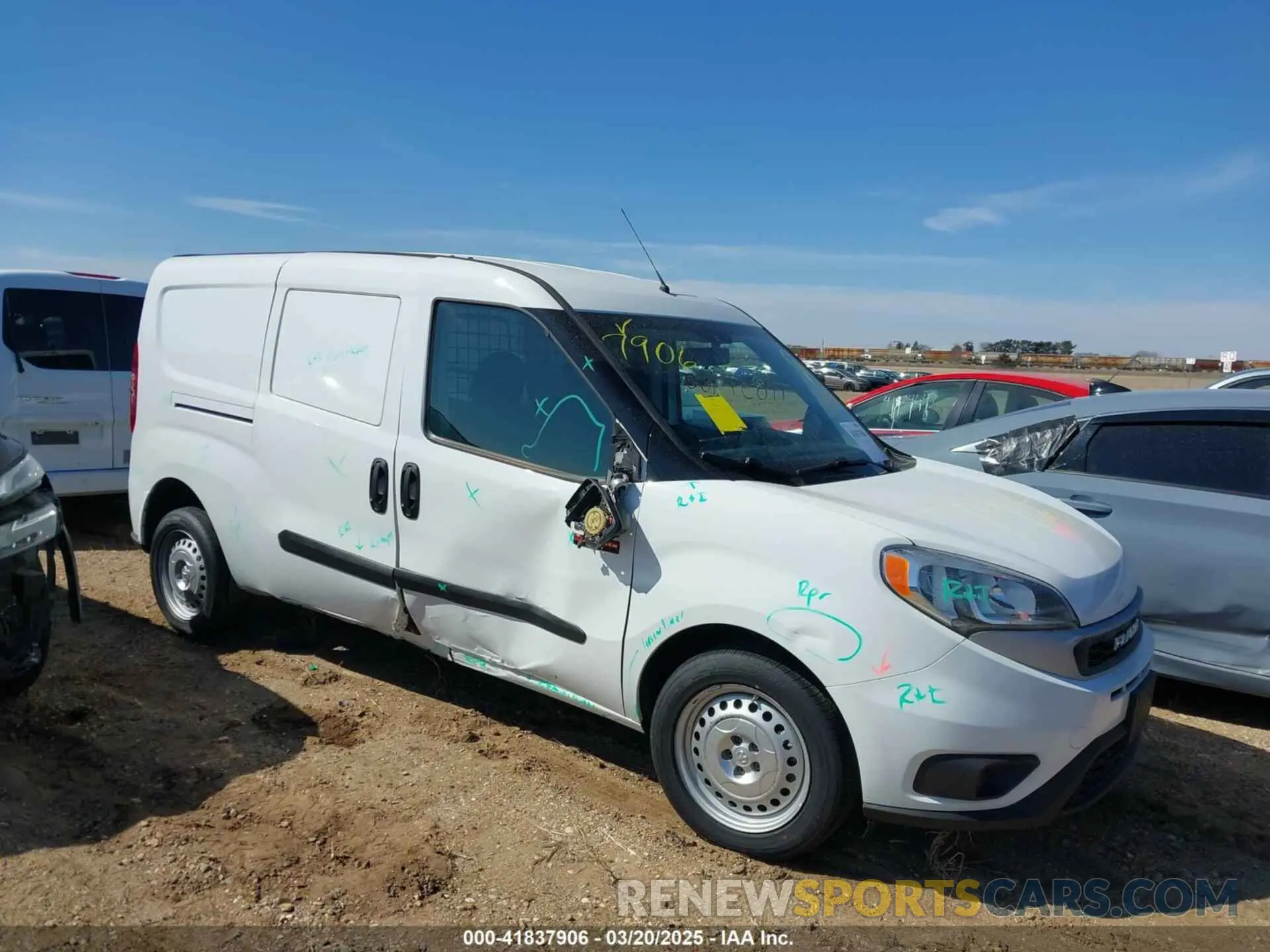 1 Photograph of a damaged car ZFBHRFAB6N6W47859 RAM PROMASTER CITY 2022