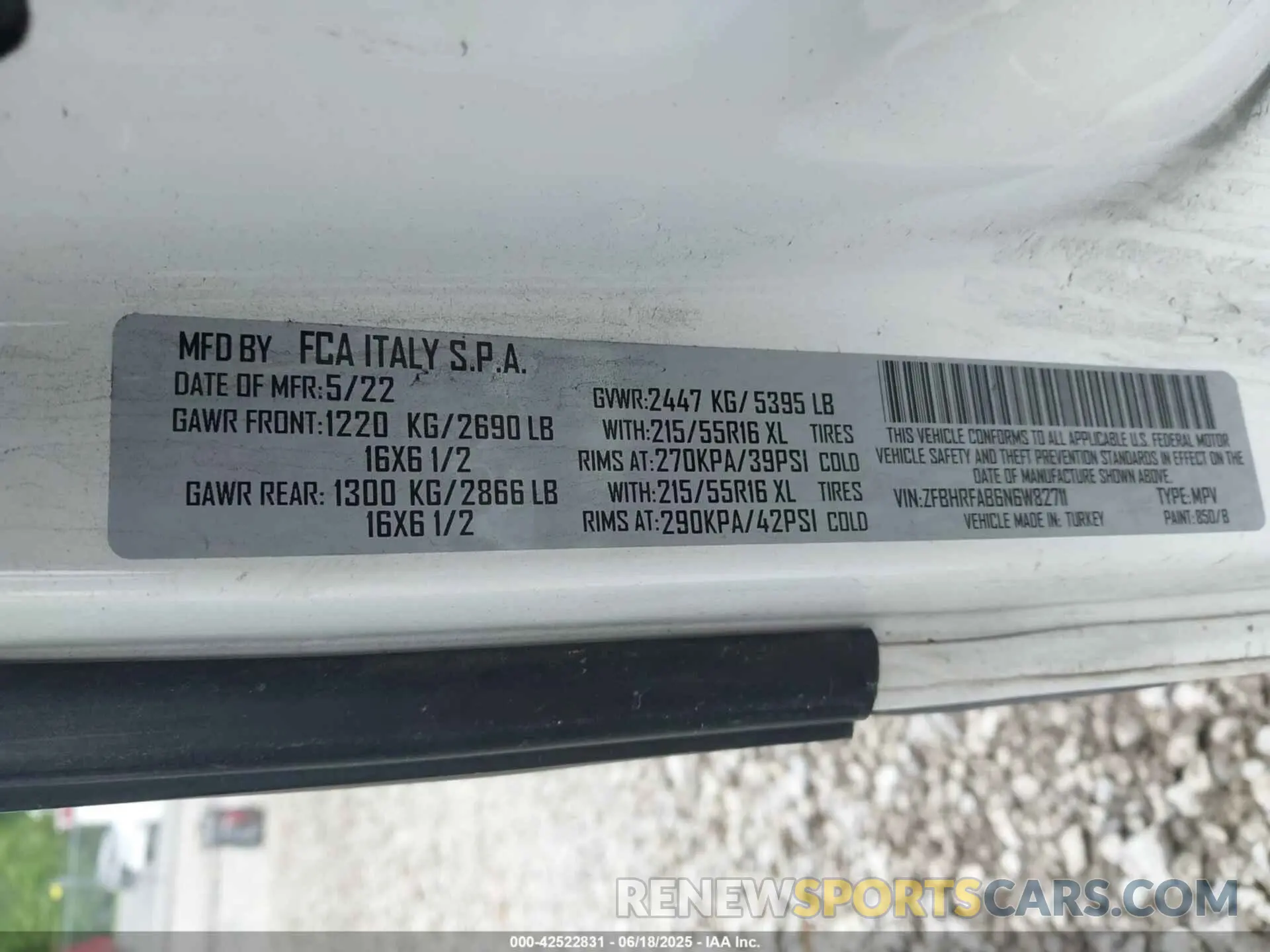 9 Photograph of a damaged car ZFBHRFAB6N6W82711 RAM PROMASTER CITY 2022