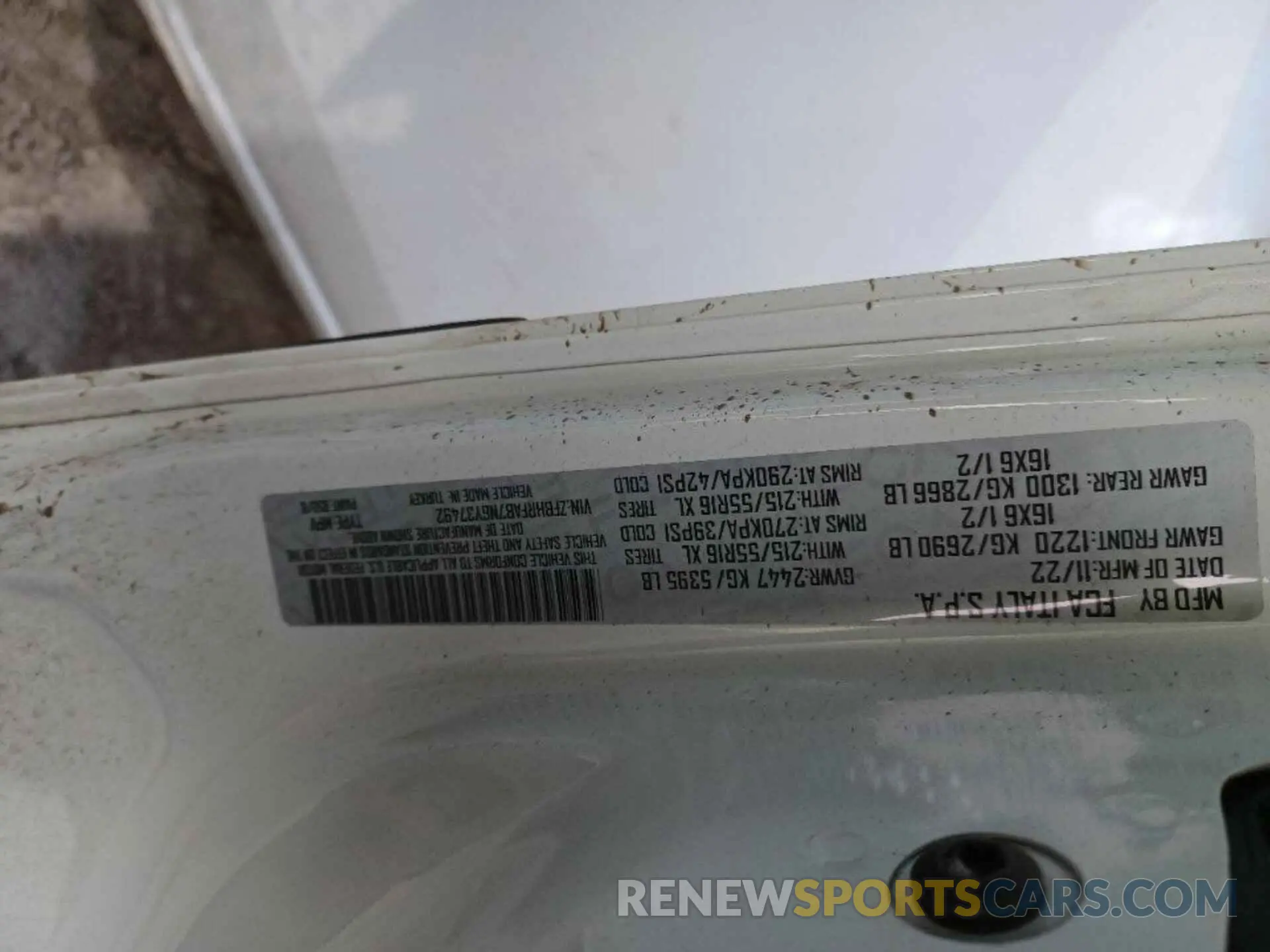 2 Photograph of a damaged car ZFBHRFAB7N6Y37492 RAM PROMASTER CITY 2022