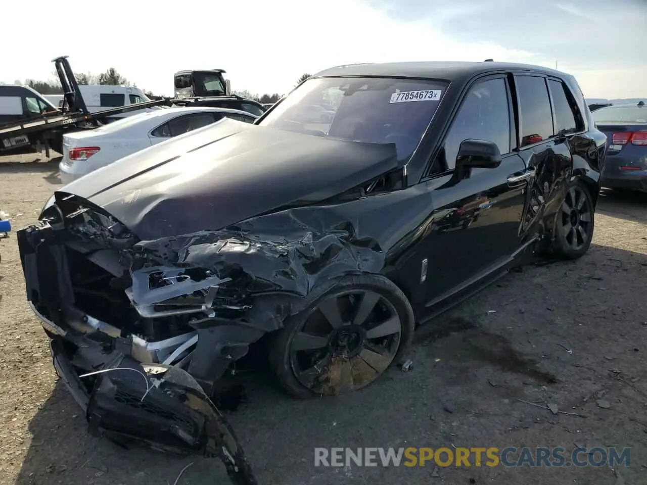 1 Photograph of a damaged car SLATV4C05PU217586 ROLLS-ROYCE CULLINAN 2023