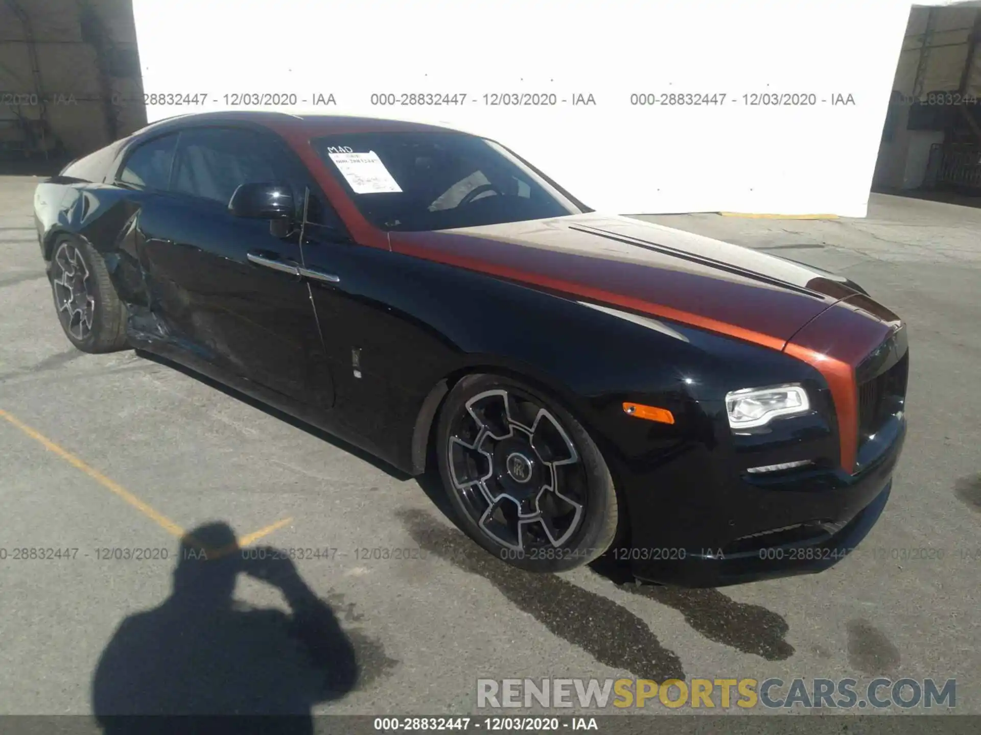 1 Photograph of a damaged car SCA665C53KUX87140 ROLLS-ROYCE WRAITH 2019