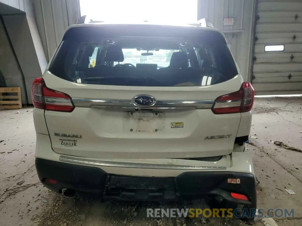 6 Photograph of a damaged car 4S4WMAAD6K3444213 SUBARU ASCENT 2019