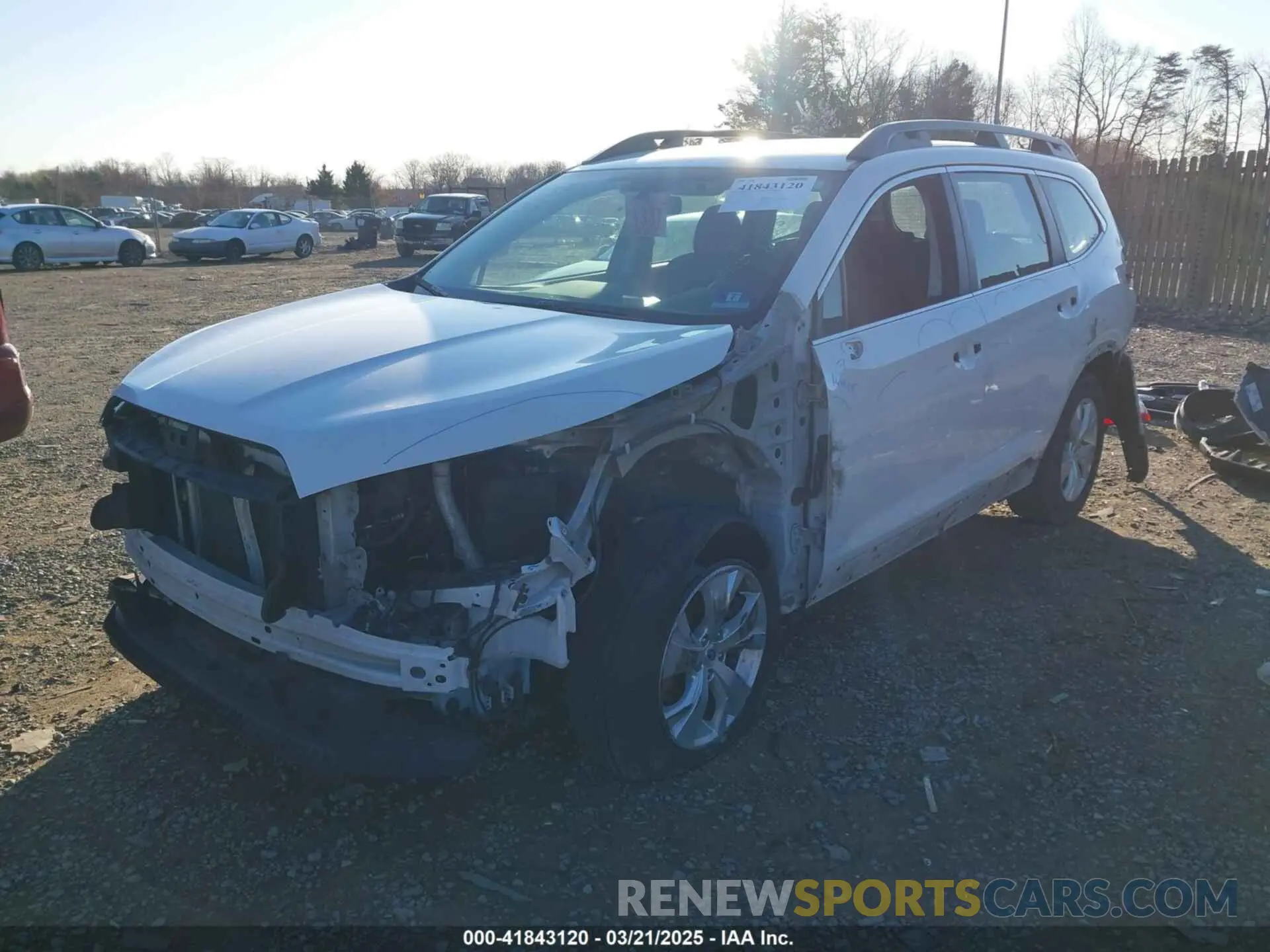 2 Photograph of a damaged car 4S4WMAAD7K3455916 SUBARU ASCENT 2019