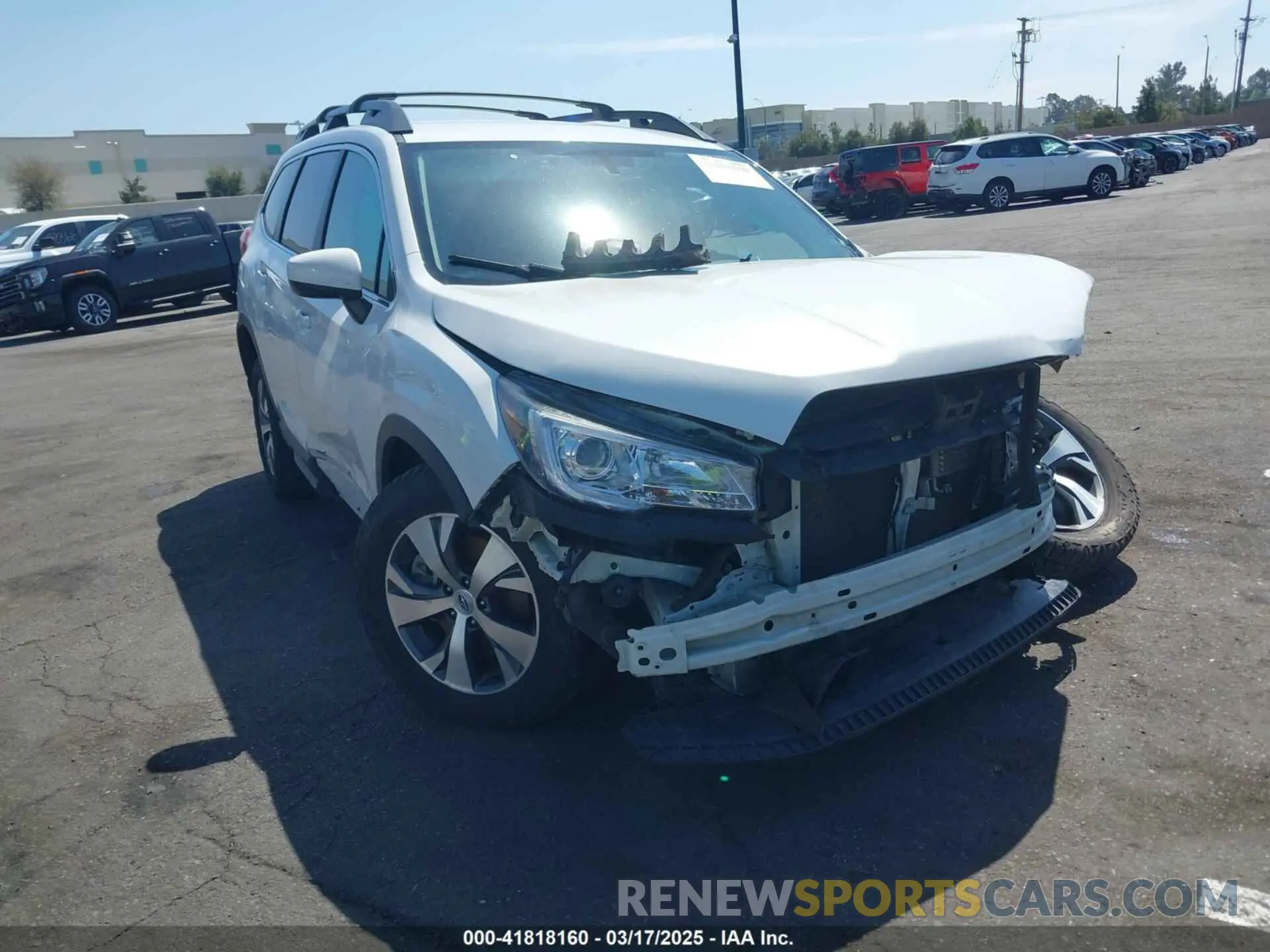 1 Photograph of a damaged car 4S4WMAFDXK3453733 SUBARU ASCENT 2019