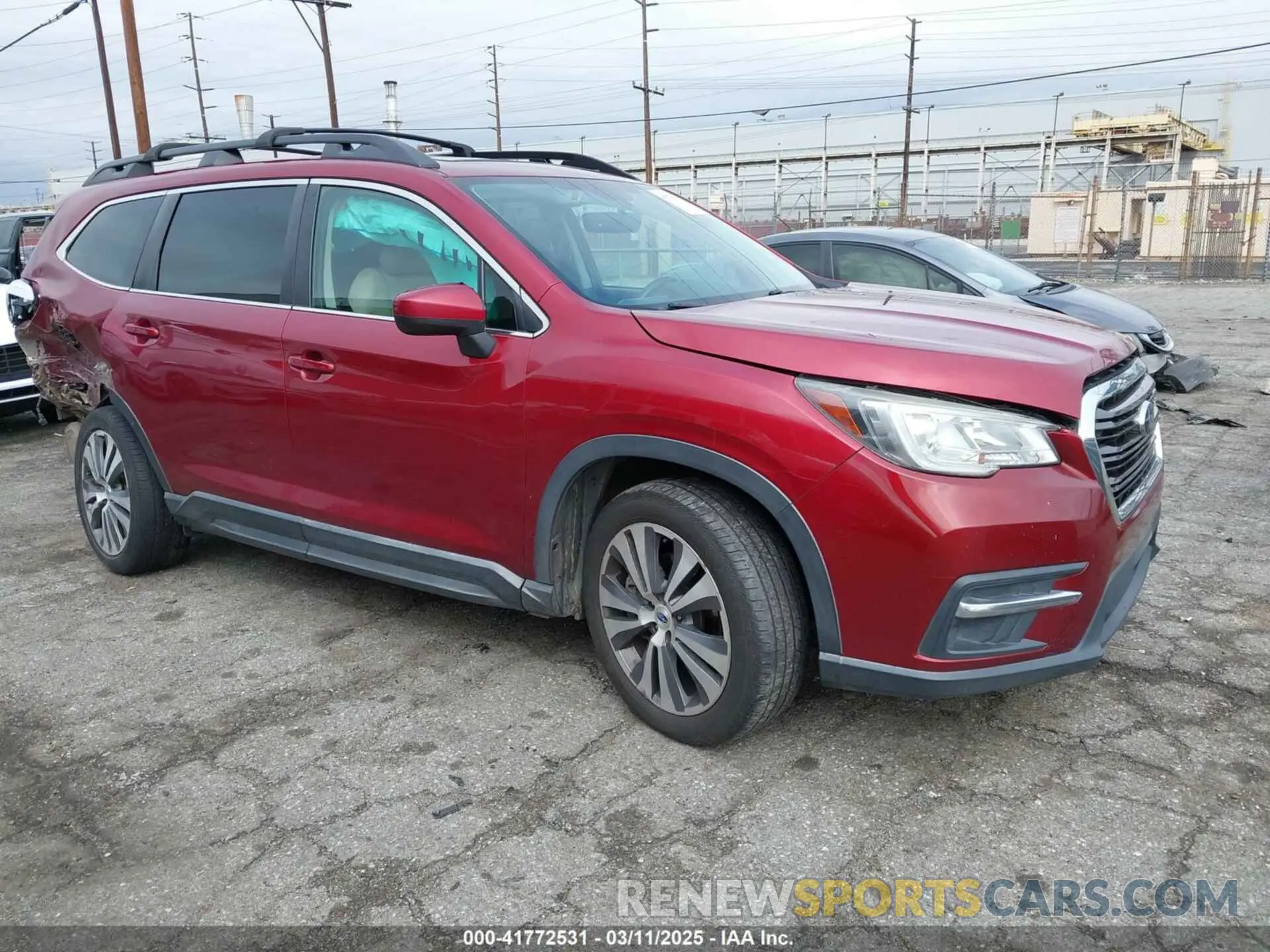 1 Photograph of a damaged car 4S4WMAHD3K3413152 SUBARU ASCENT 2019