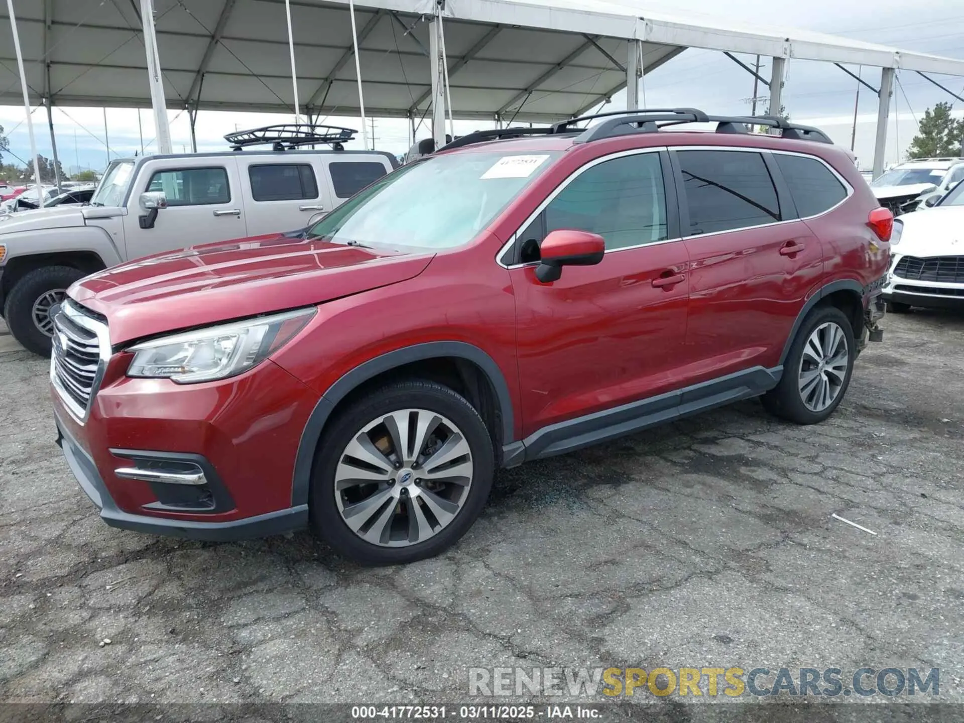 2 Photograph of a damaged car 4S4WMAHD3K3413152 SUBARU ASCENT 2019