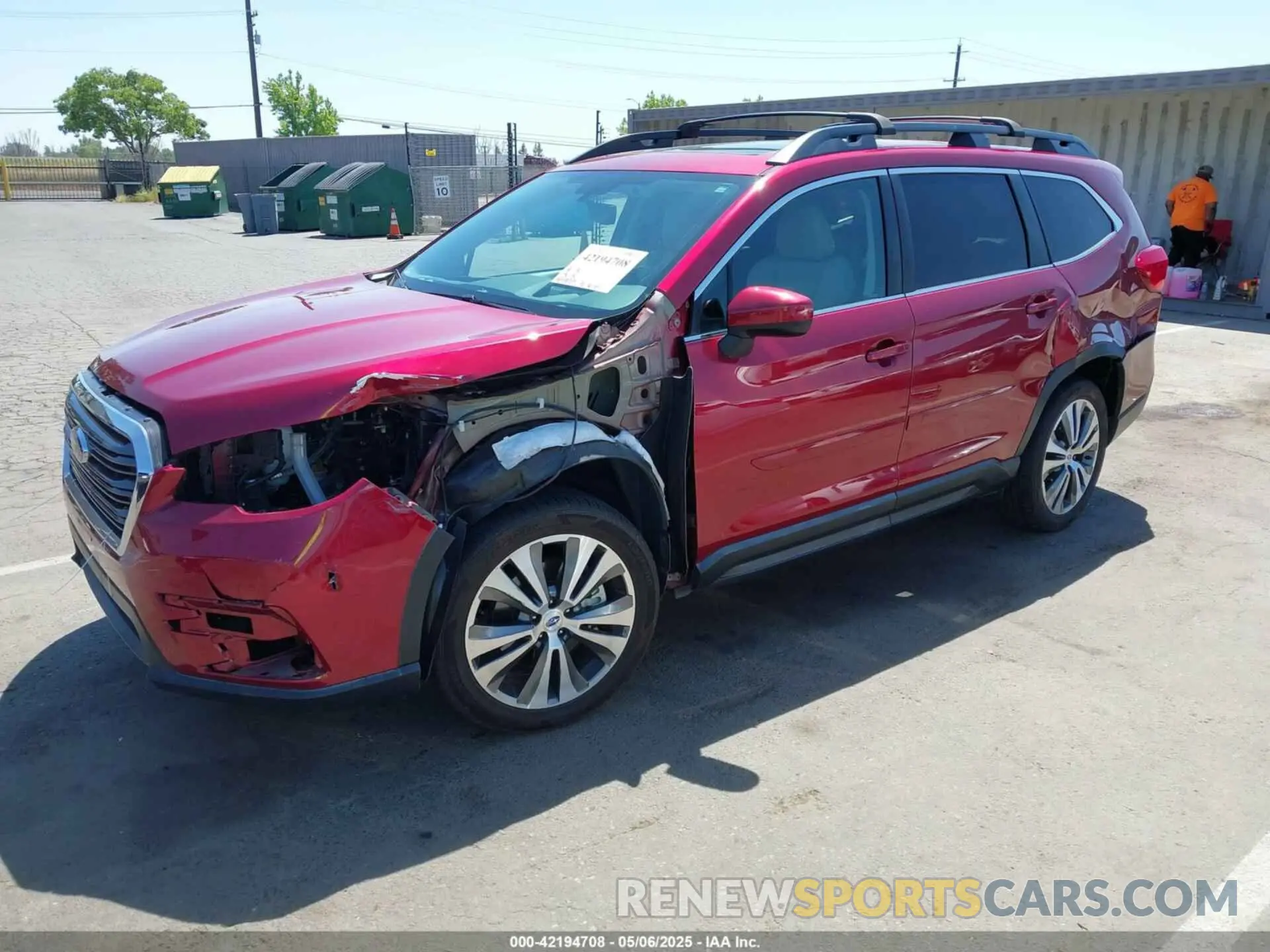 2 Photograph of a damaged car 4S4WMAHDXK3433088 SUBARU ASCENT 2019