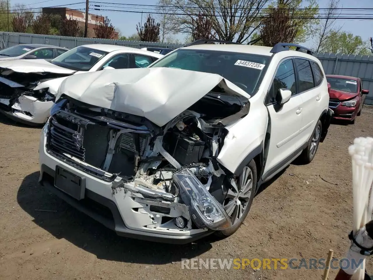 1 Photograph of a damaged car 4S4WMAJD4K3443075 SUBARU ASCENT 2019