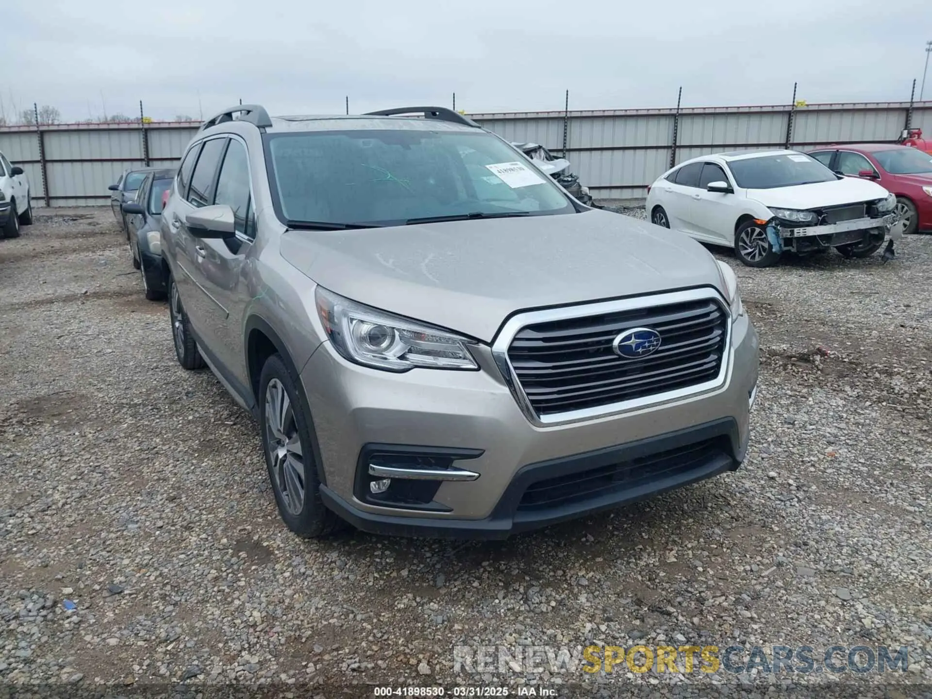 1 Photograph of a damaged car 4S4WMALD8K3429953 SUBARU ASCENT 2019
