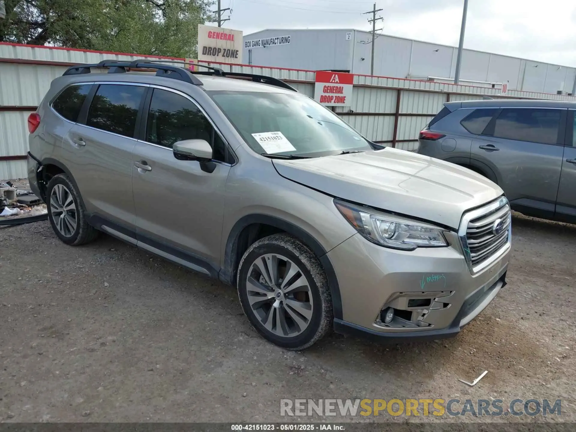 1 Photograph of a damaged car 4S4WMAMD8K3459159 SUBARU ASCENT 2019