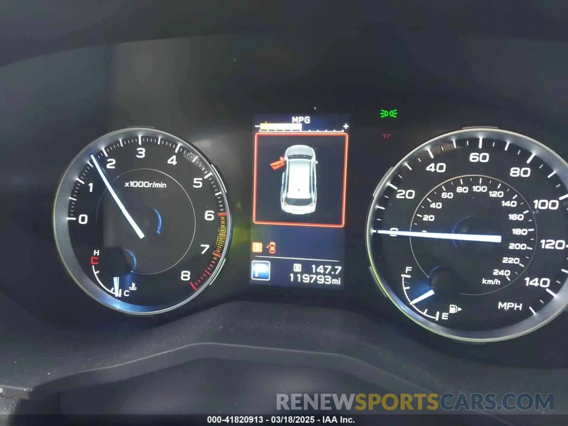 7 Photograph of a damaged car 4S4WMARD1K3432877 SUBARU ASCENT 2019