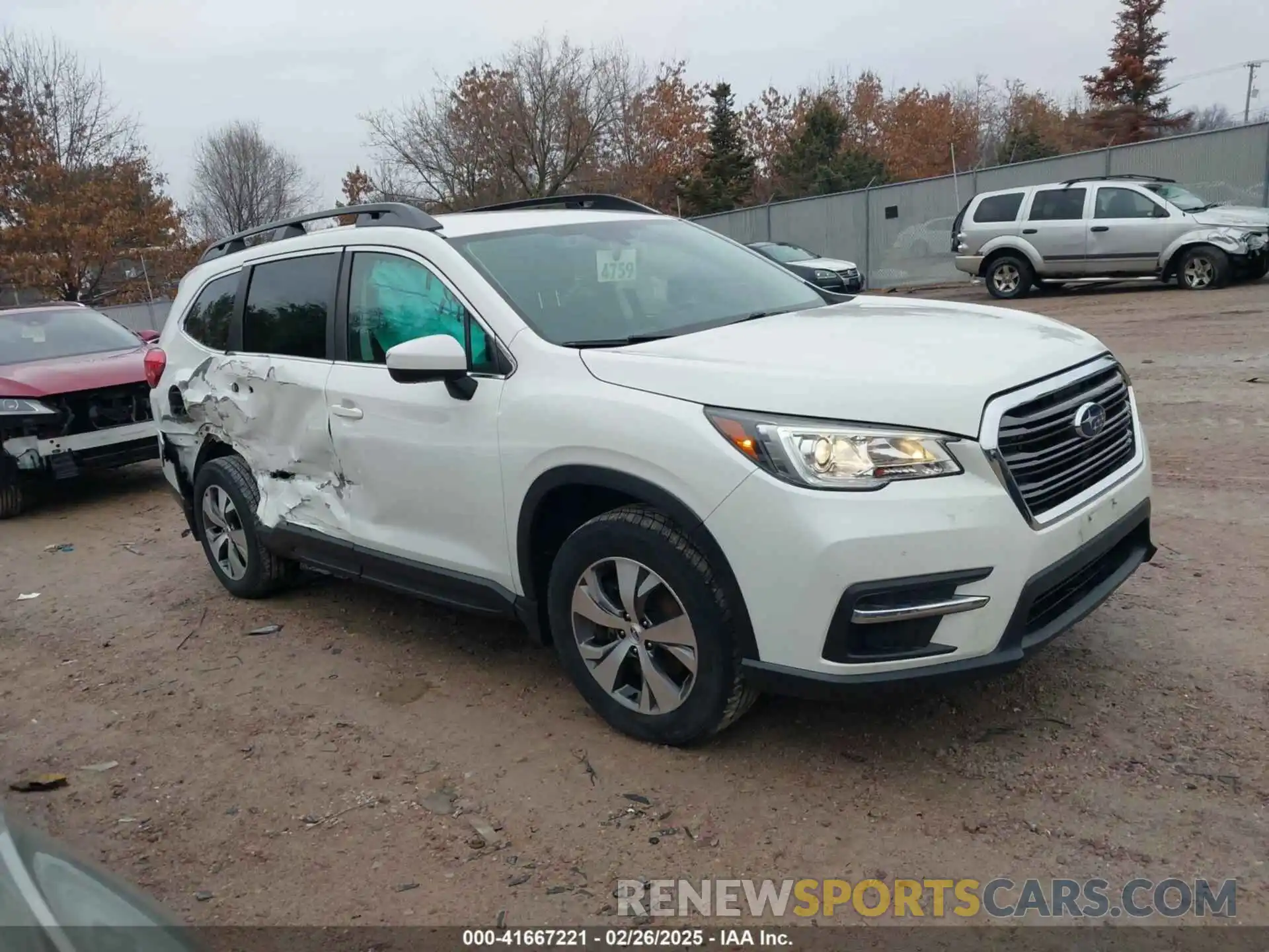 1 Photograph of a damaged car 4S4WMAFD1L3420752 SUBARU ASCENT 2020