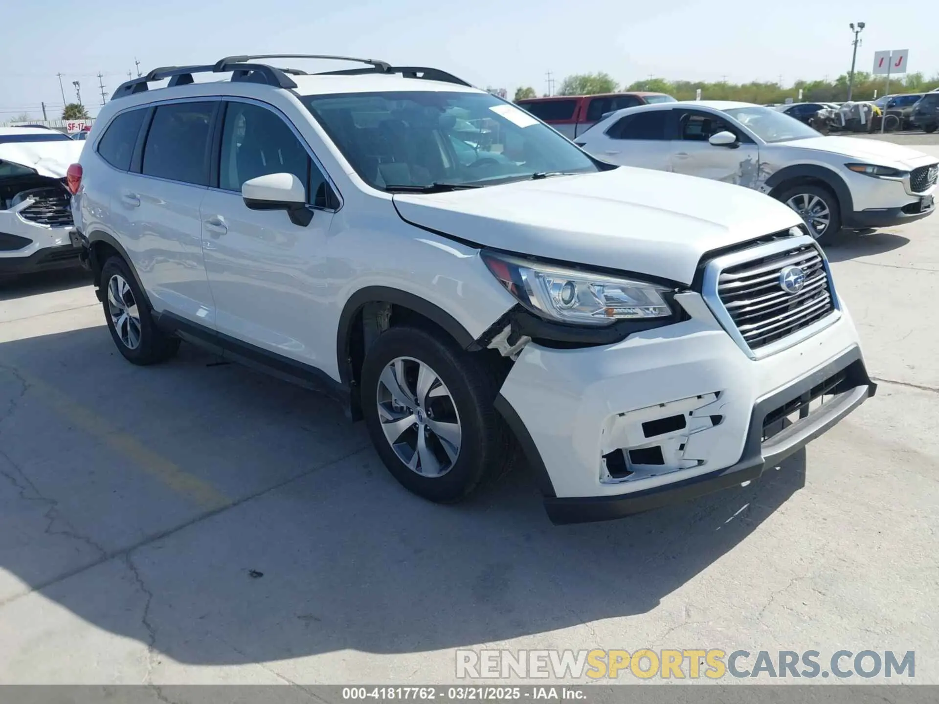 1 Photograph of a damaged car 4S4WMAFD5L3401346 SUBARU ASCENT 2020