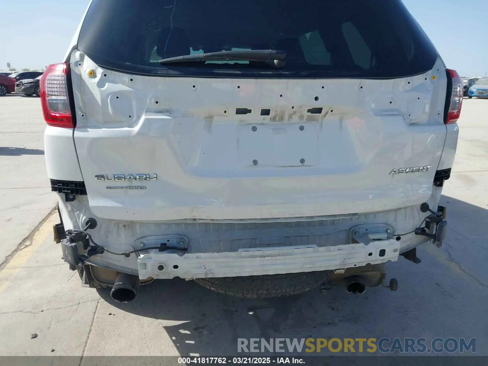 6 Photograph of a damaged car 4S4WMAFD5L3401346 SUBARU ASCENT 2020