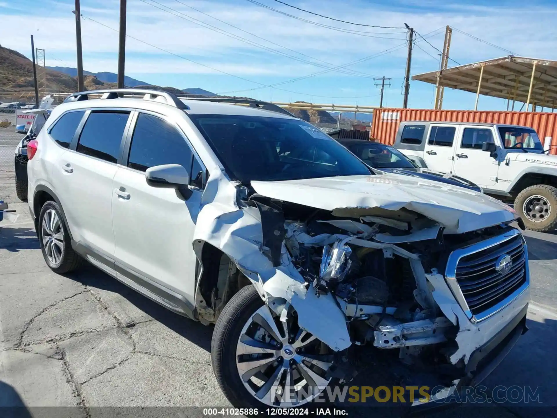 1 Photograph of a damaged car 4S4WMAJD8L3474671 SUBARU ASCENT 2020