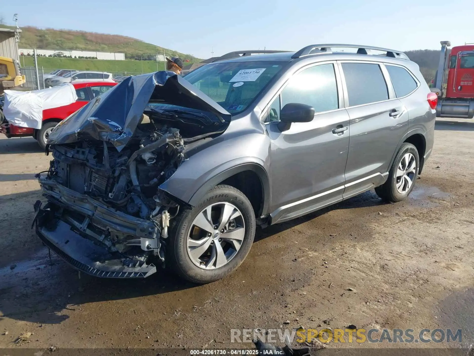 2 Photograph of a damaged car 4S4WMAFDXM3406737 SUBARU ASCENT 2021