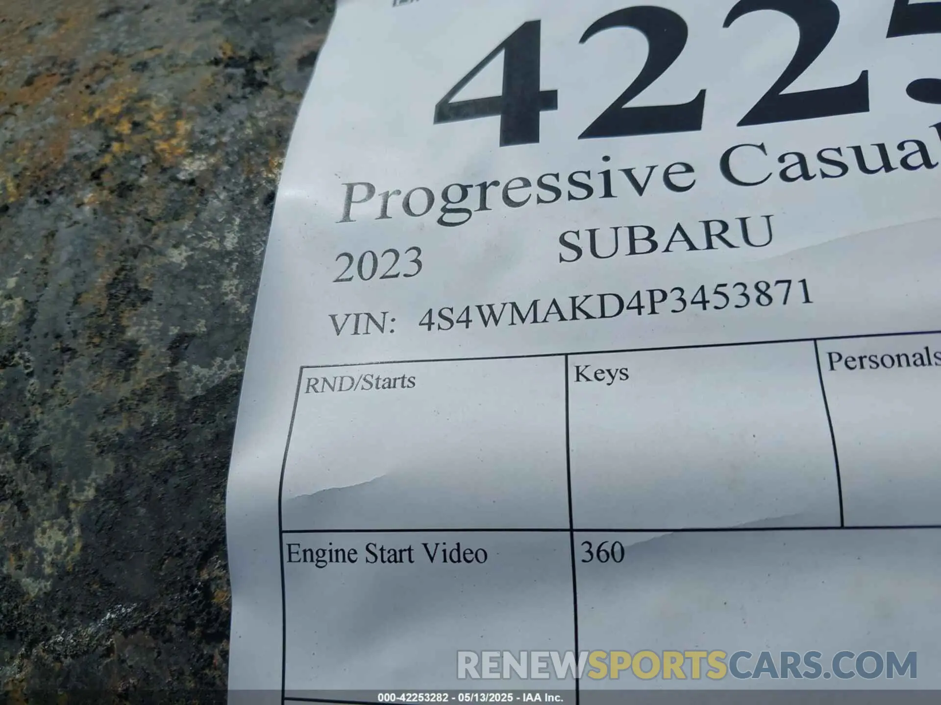 9 Photograph of a damaged car 4S4WMAKD4P3453871 SUBARU ASCENT 2023