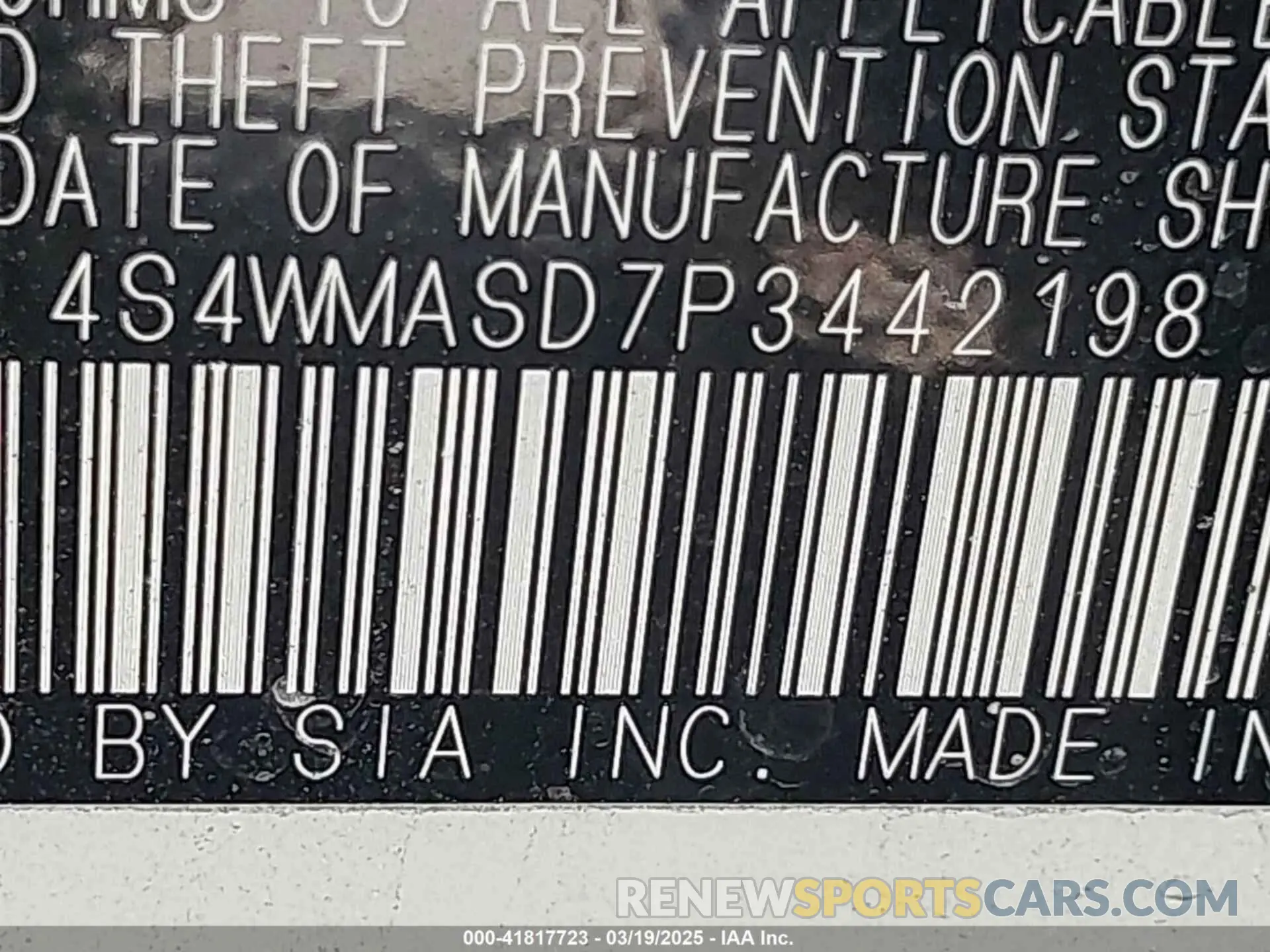 9 Photograph of a damaged car 4S4WMASD7P3442198 SUBARU ASCENT 2023