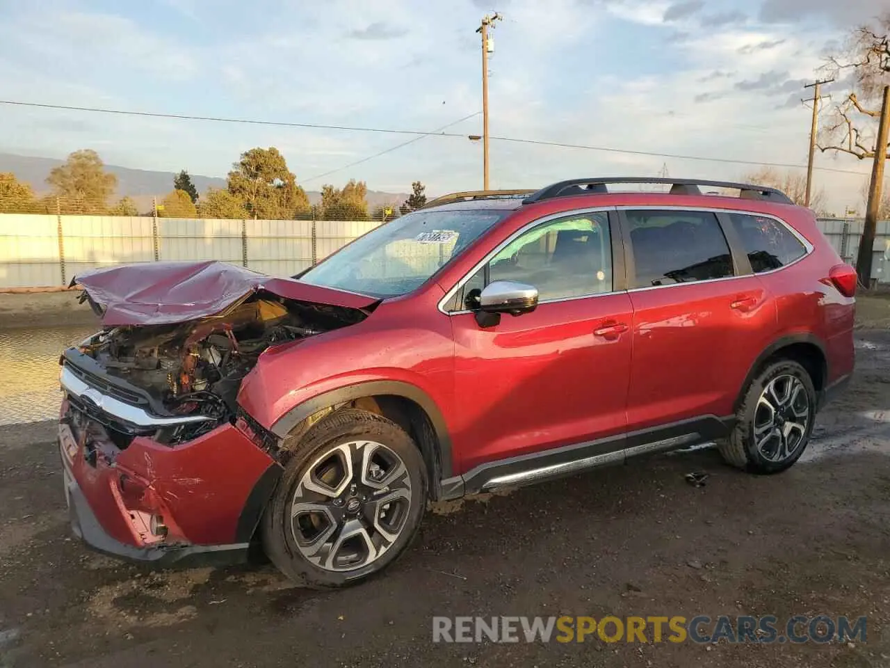1 Photograph of a damaged car 4S4WMAUD7P3463629 SUBARU ASCENT 2023