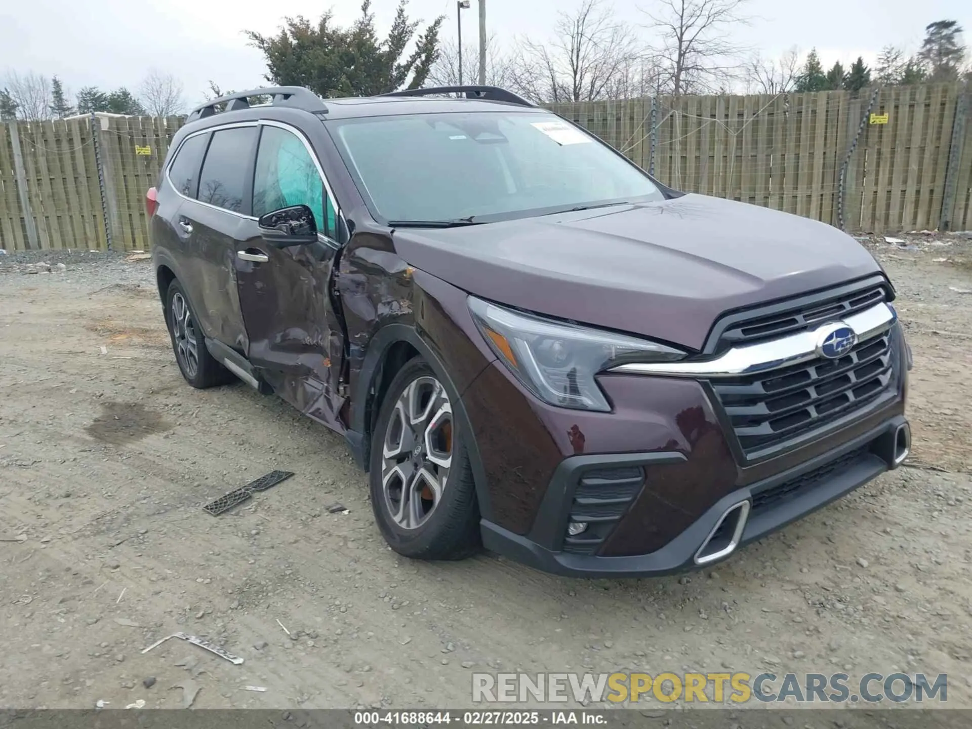 1 Photograph of a damaged car 4S4WMAWD4P3432092 SUBARU ASCENT 2023