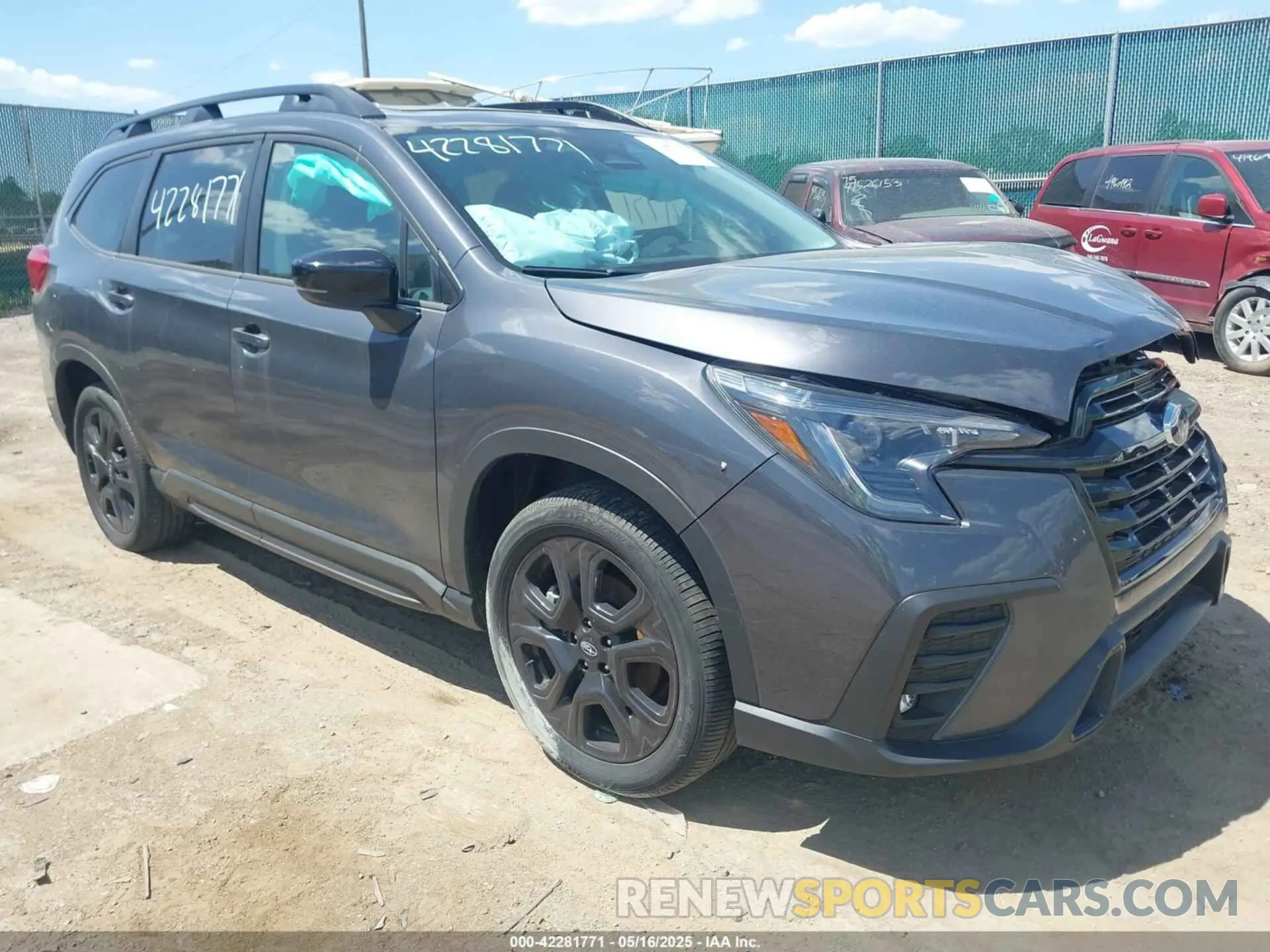 1 Photograph of a damaged car 4S4WMAHD0R3405116 SUBARU ASCENT 2024