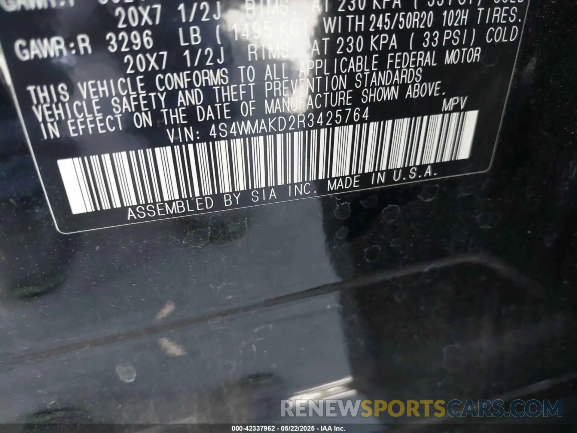 9 Photograph of a damaged car 4S4WMAKD2R3425764 SUBARU ASCENT 2024