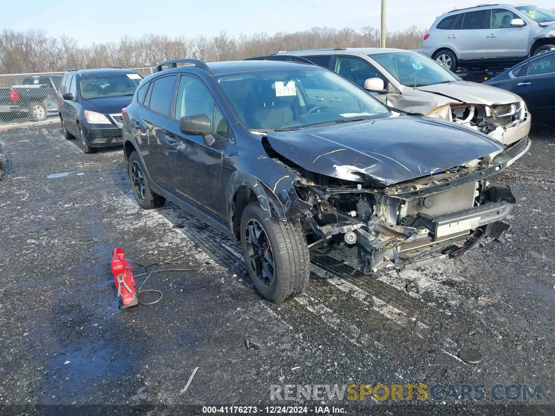 1 Photograph of a damaged car JF2GTAAC1K9356283 SUBARU CROSSTREK 2019