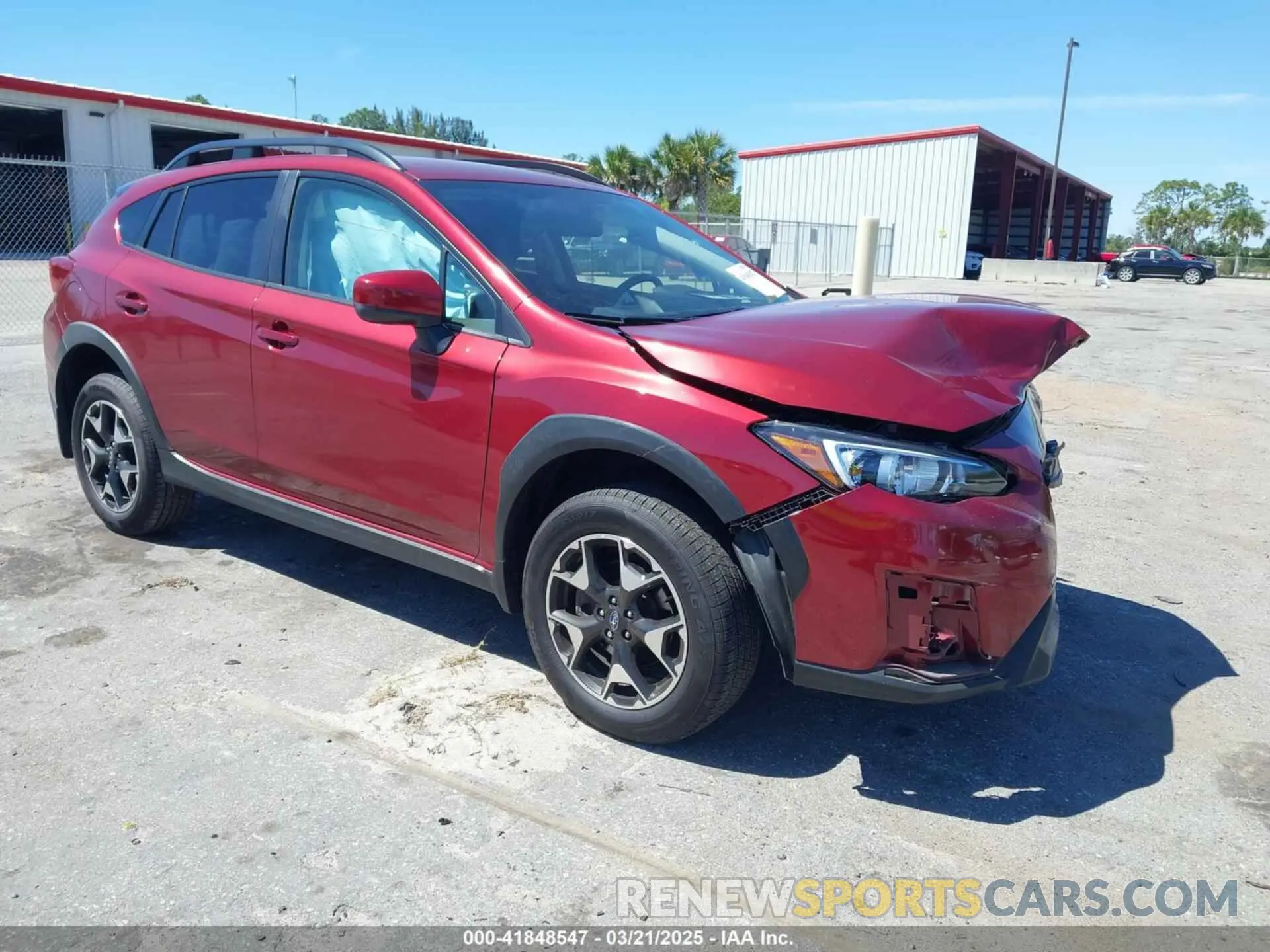 1 Photograph of a damaged car JF2GTABCXKH313713 SUBARU CROSSTREK 2019