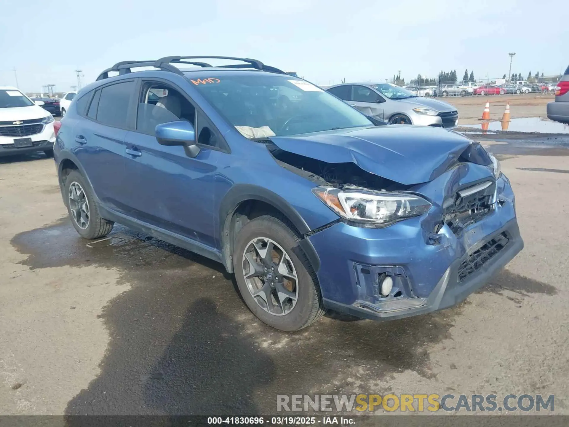 1 Photograph of a damaged car JF2GTACC0K8258784 SUBARU CROSSTREK 2019