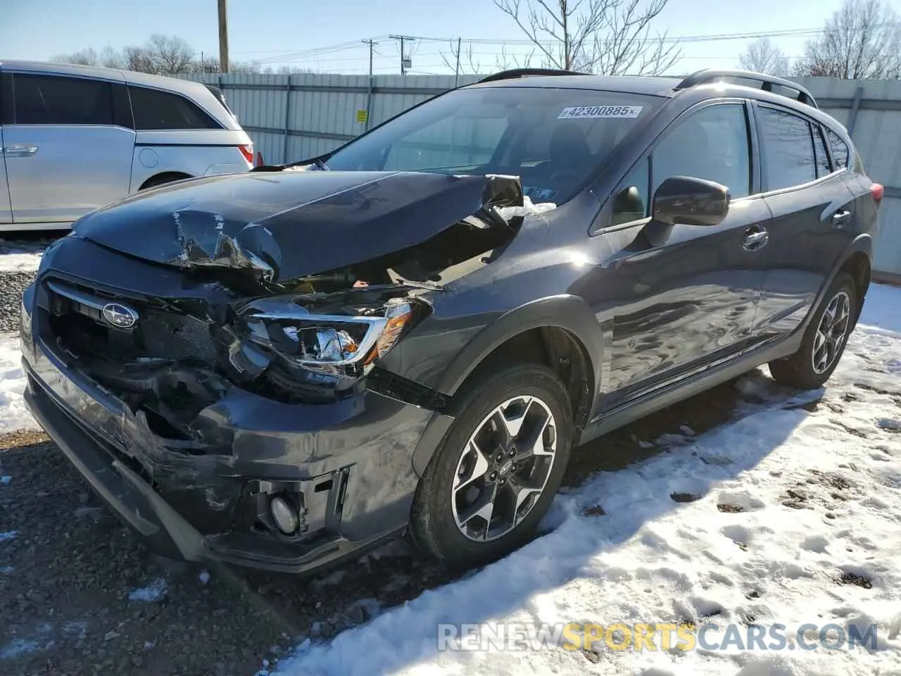 1 Photograph of a damaged car JF2GTACC1K8385575 SUBARU CROSSTREK 2019