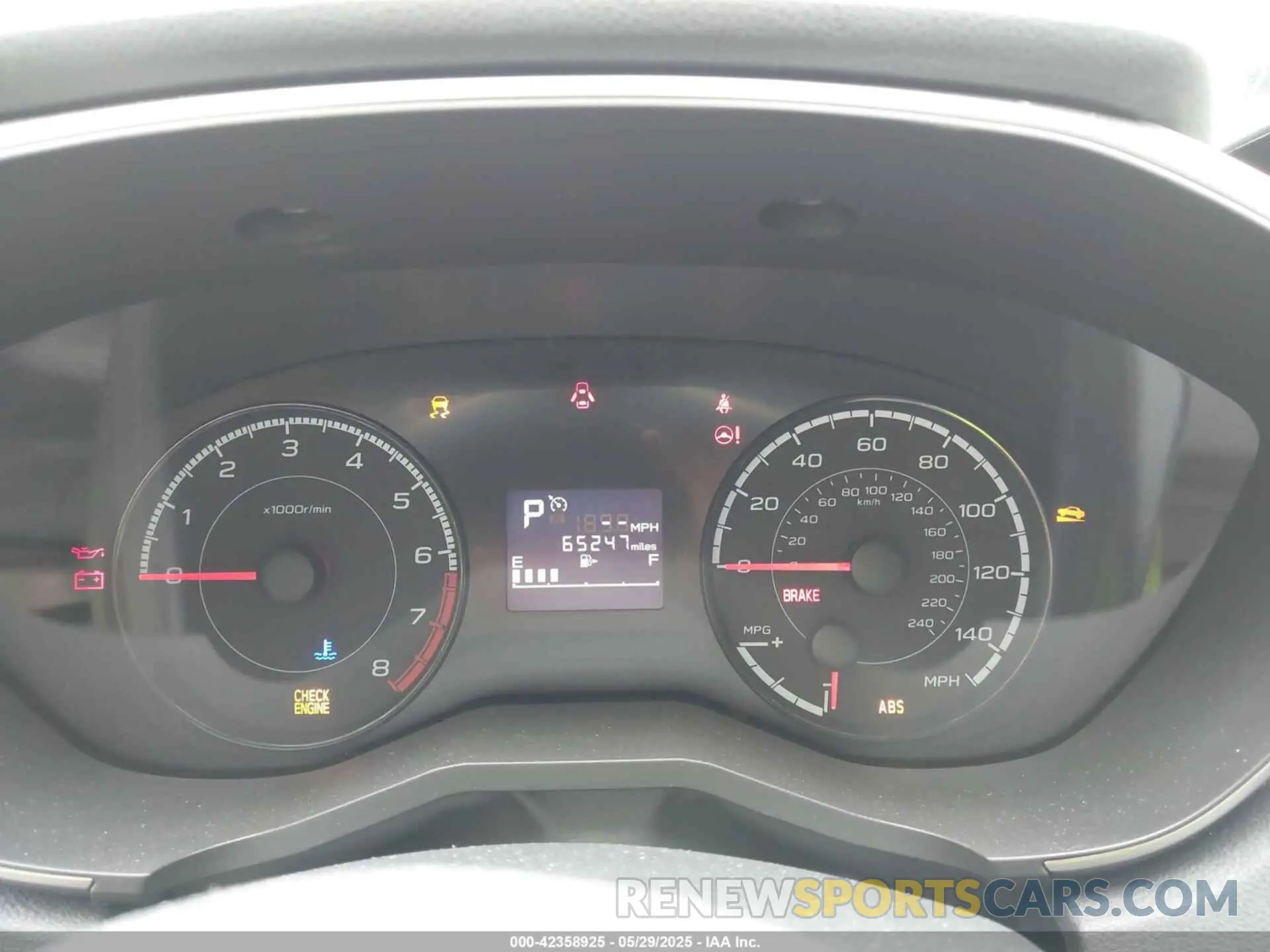 7 Photograph of a damaged car JF2GTACC2KH255868 SUBARU CROSSTREK 2019