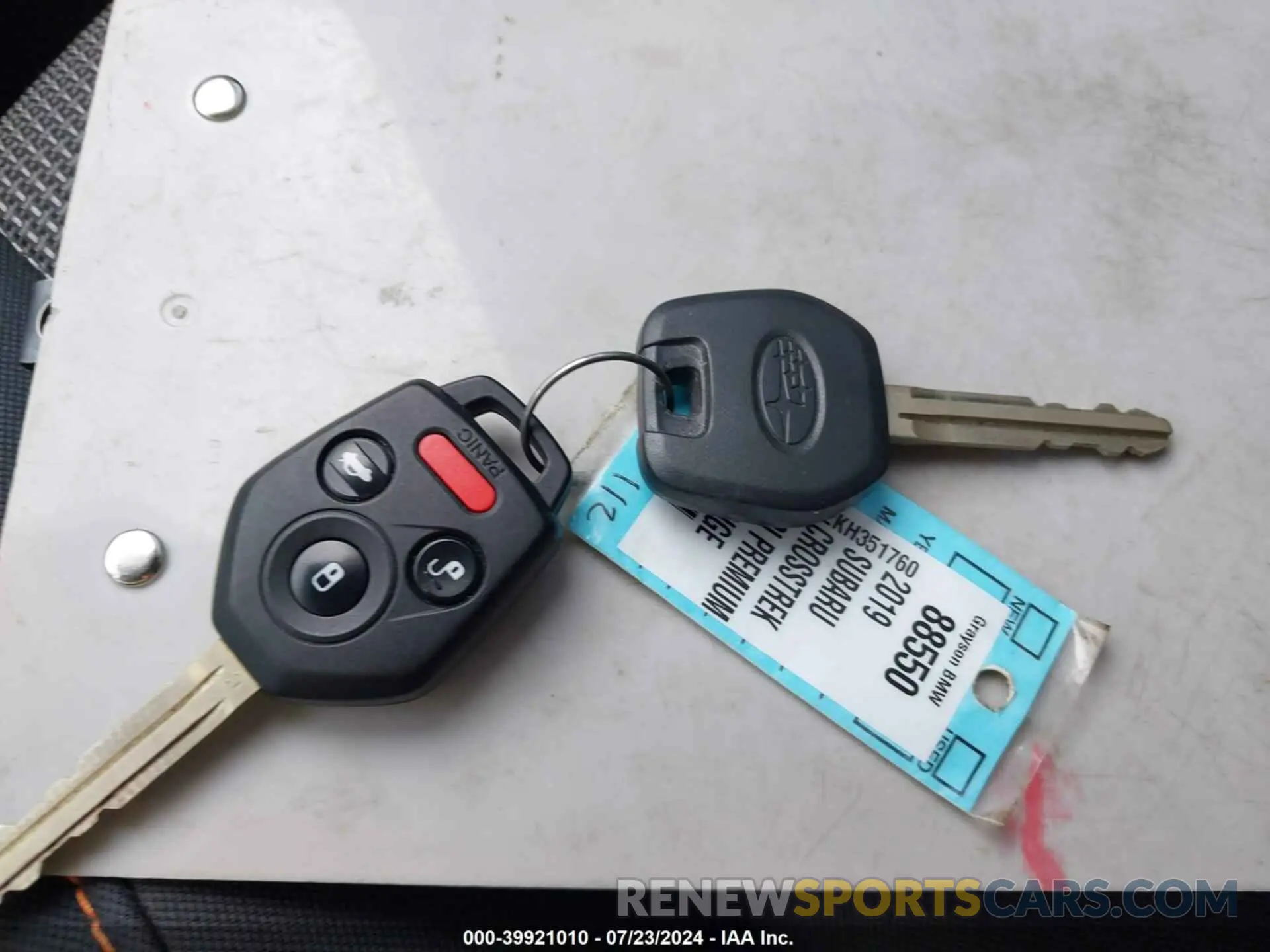 11 Photograph of a damaged car JF2GTACC2KH351760 SUBARU CROSSTREK 2019