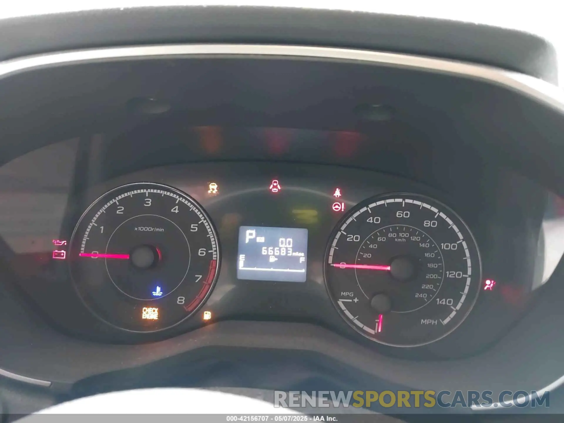 7 Photograph of a damaged car JF2GTACC4K8377700 SUBARU CROSSTREK 2019