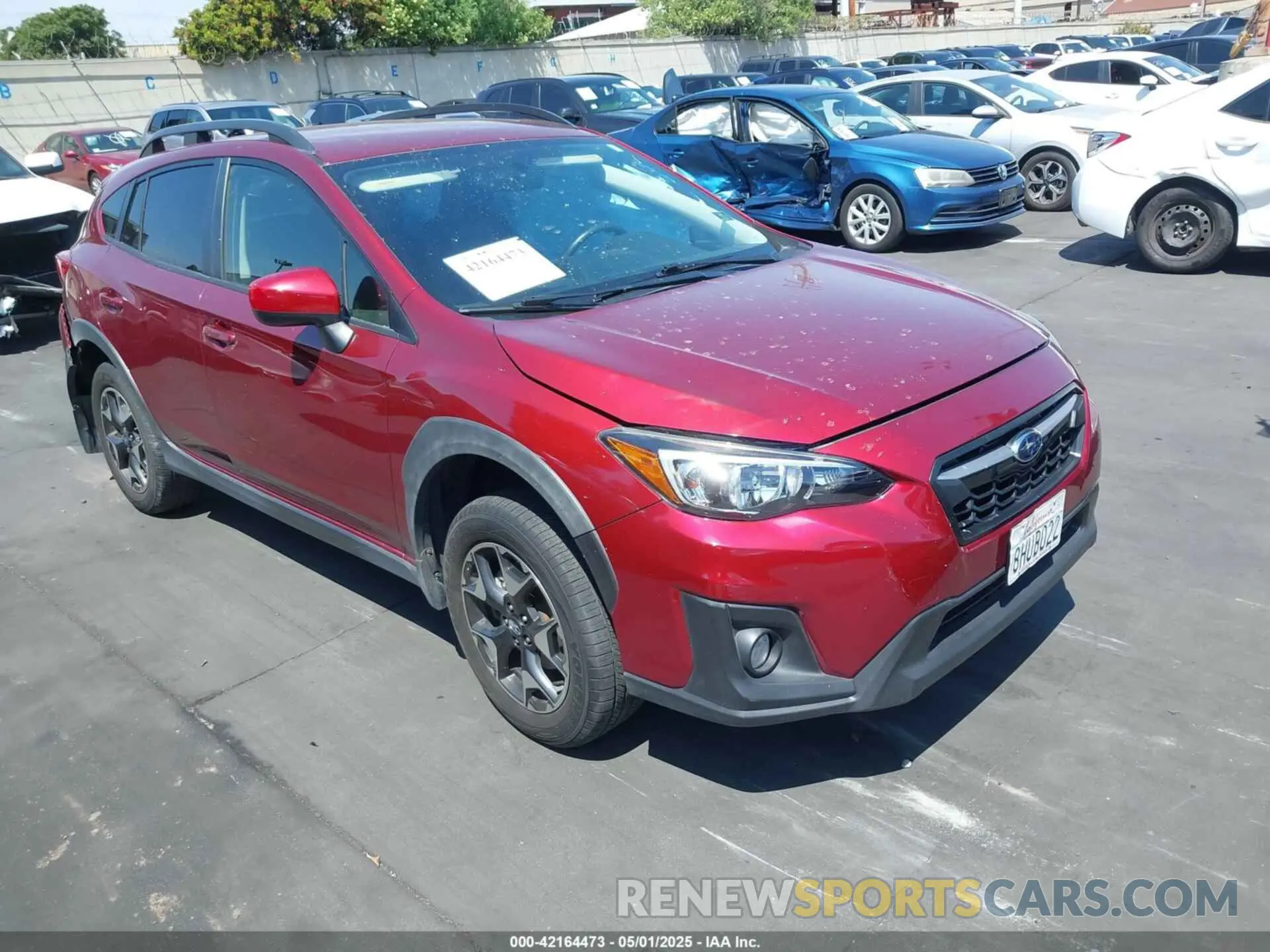 1 Photograph of a damaged car JF2GTACC4K9263982 SUBARU CROSSTREK 2019