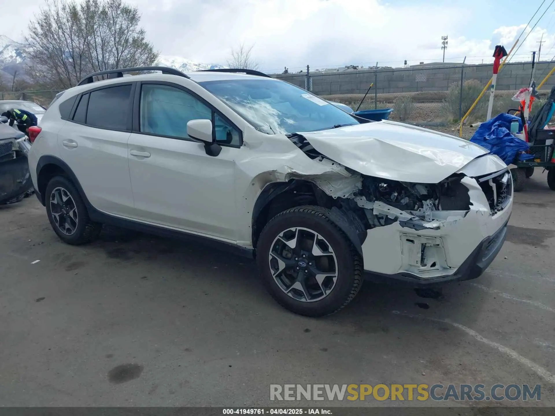 1 Photograph of a damaged car JF2GTACC4KH281047 SUBARU CROSSTREK 2019