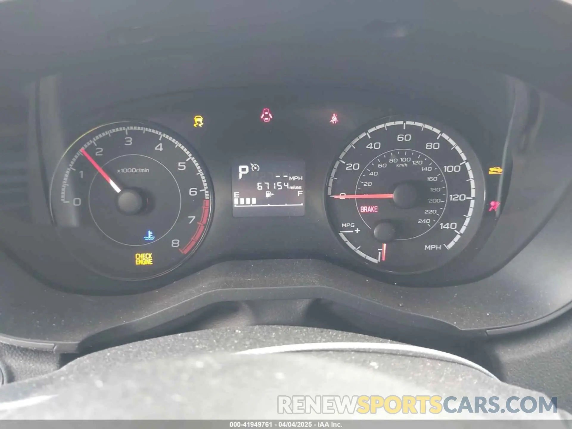 7 Photograph of a damaged car JF2GTACC4KH281047 SUBARU CROSSTREK 2019