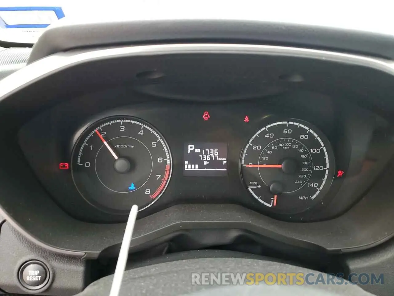 9 Photograph of a damaged car JF2GTACC5KH241141 SUBARU CROSSTREK 2019