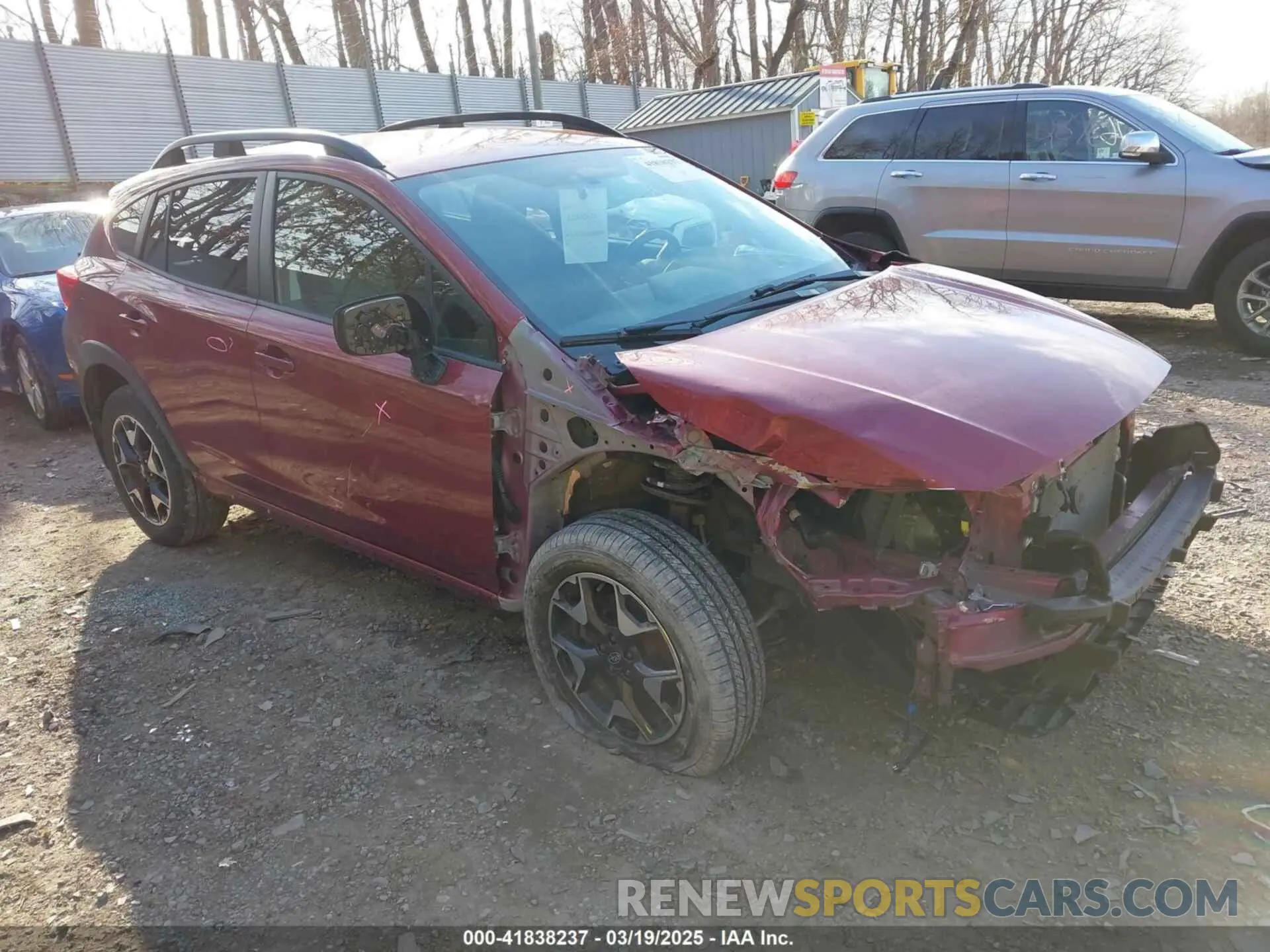 1 Photograph of a damaged car JF2GTACC5KH301533 SUBARU CROSSTREK 2019