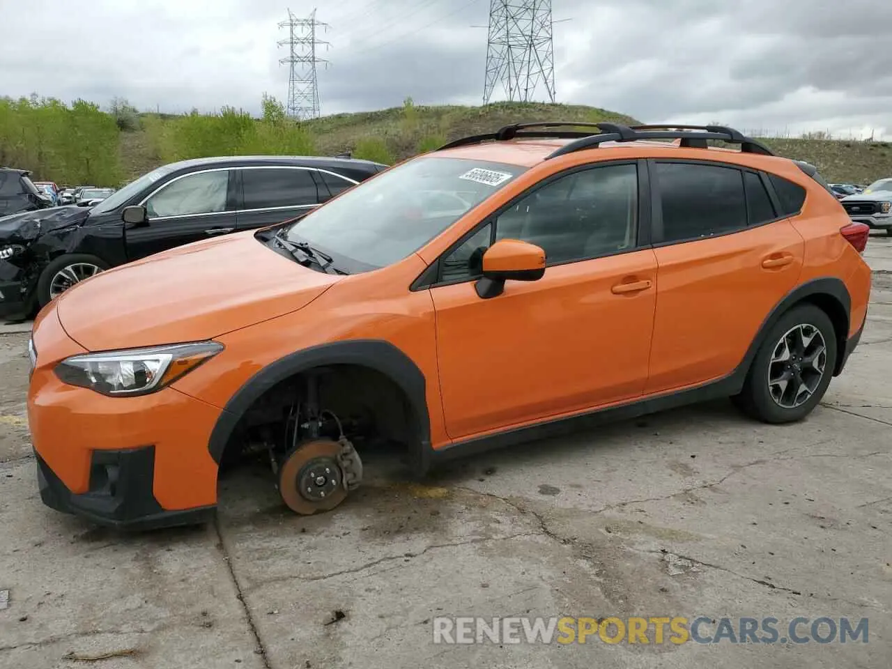 1 Photograph of a damaged car JF2GTACC5KH342969 SUBARU CROSSTREK 2019