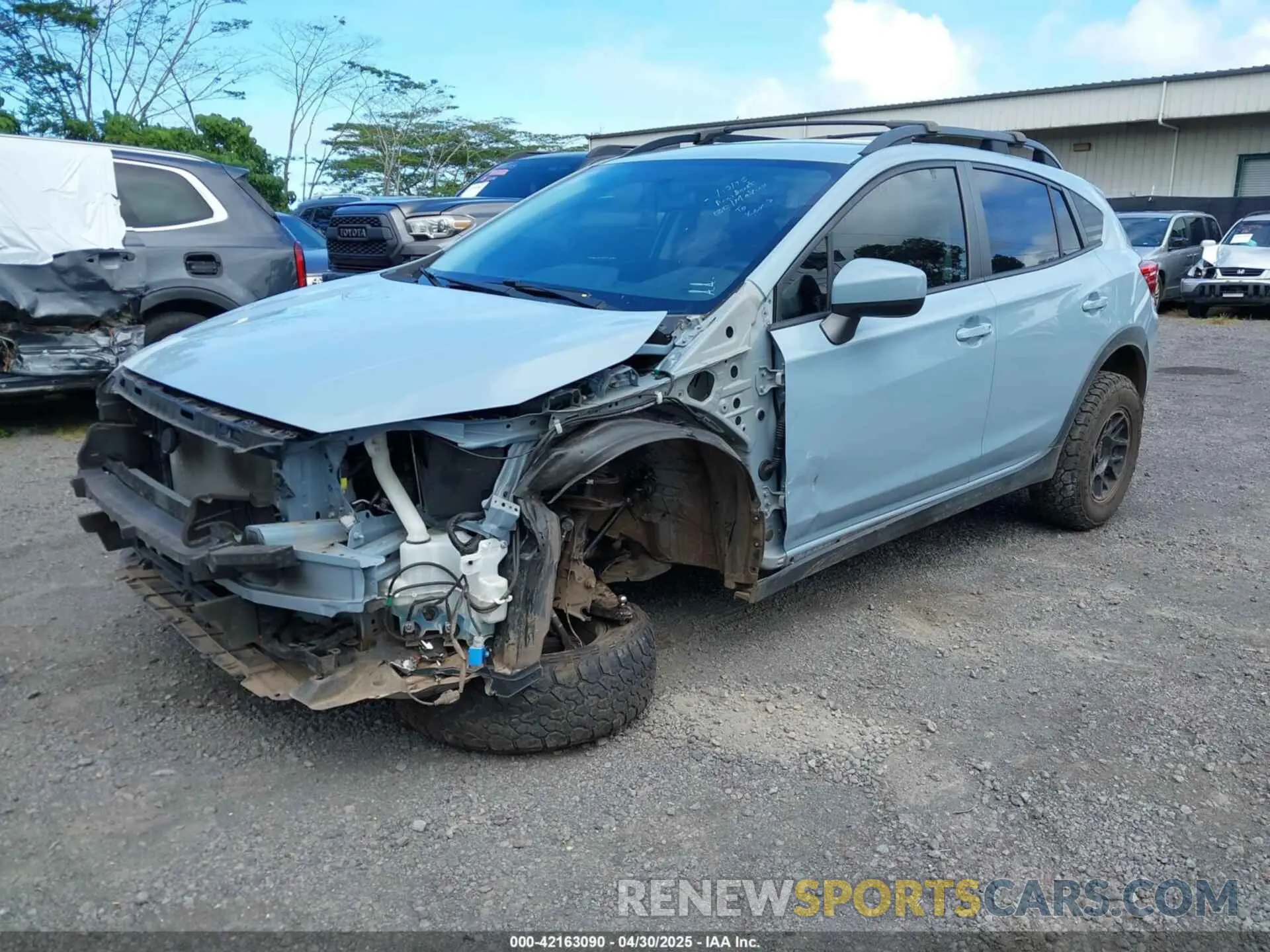 2 Photograph of a damaged car JF2GTACC5KH364180 SUBARU CROSSTREK 2019